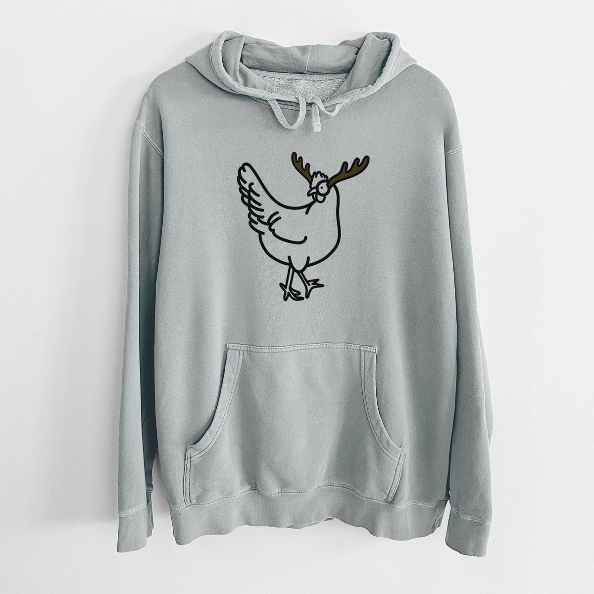 Red Nose Chicken - Daisy - Unisex Pigment Dyed Hoodie