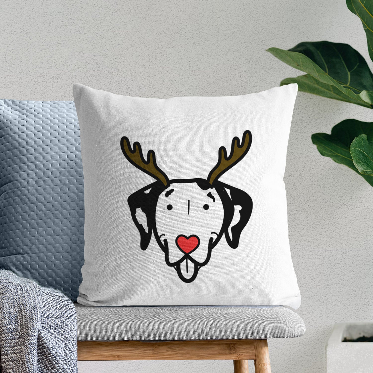 Love Always Dalmatian - Throw Pillow Cover