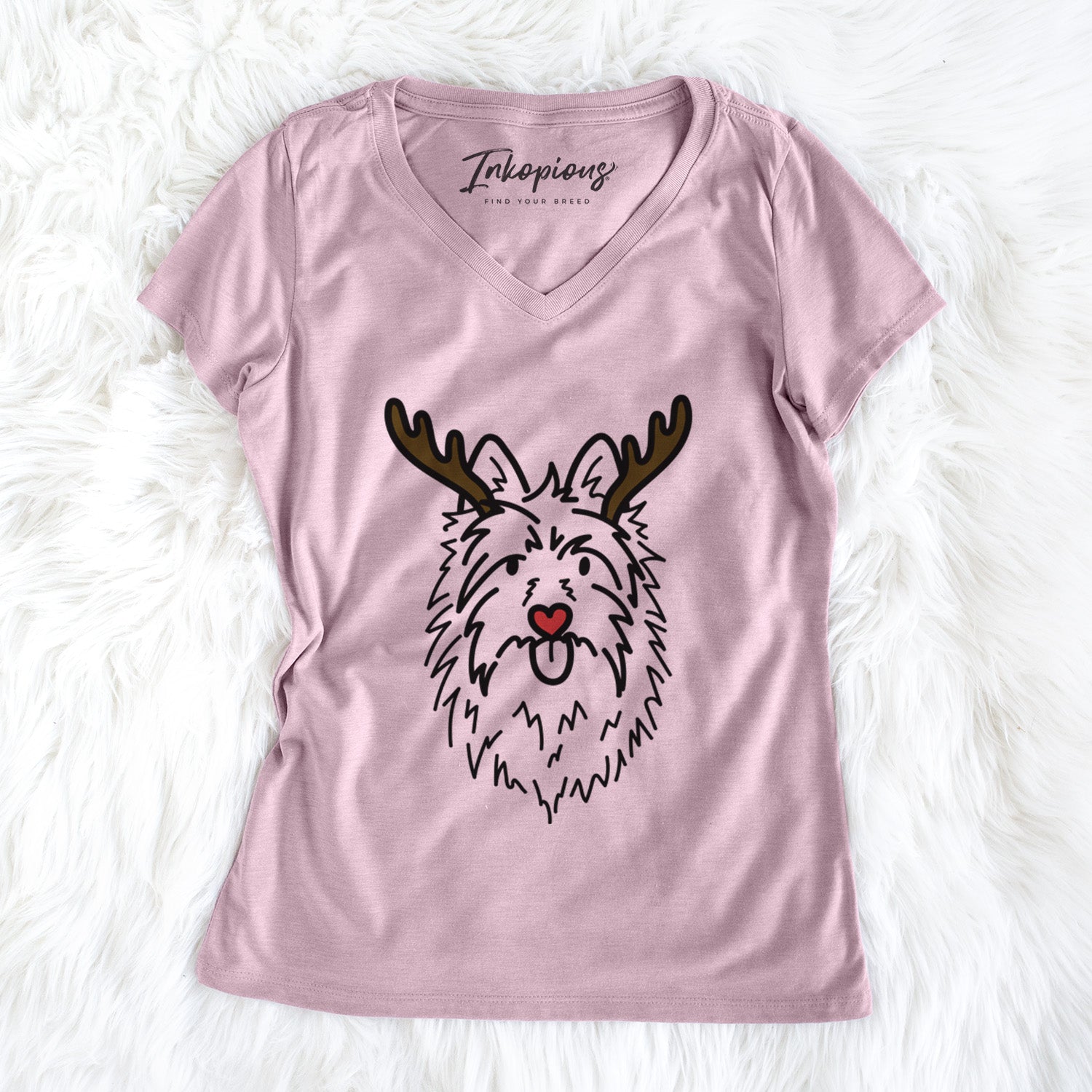 Red Nose Australian Terrier - Digger - Women's Perfect V-neck Shirt