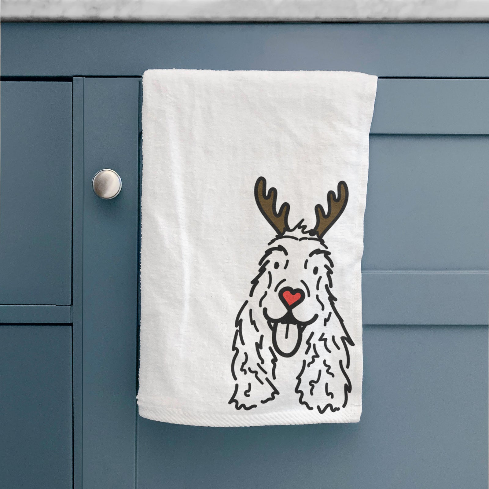 Red Nose English Cocker Spaniel - Dolly - Hand Towel