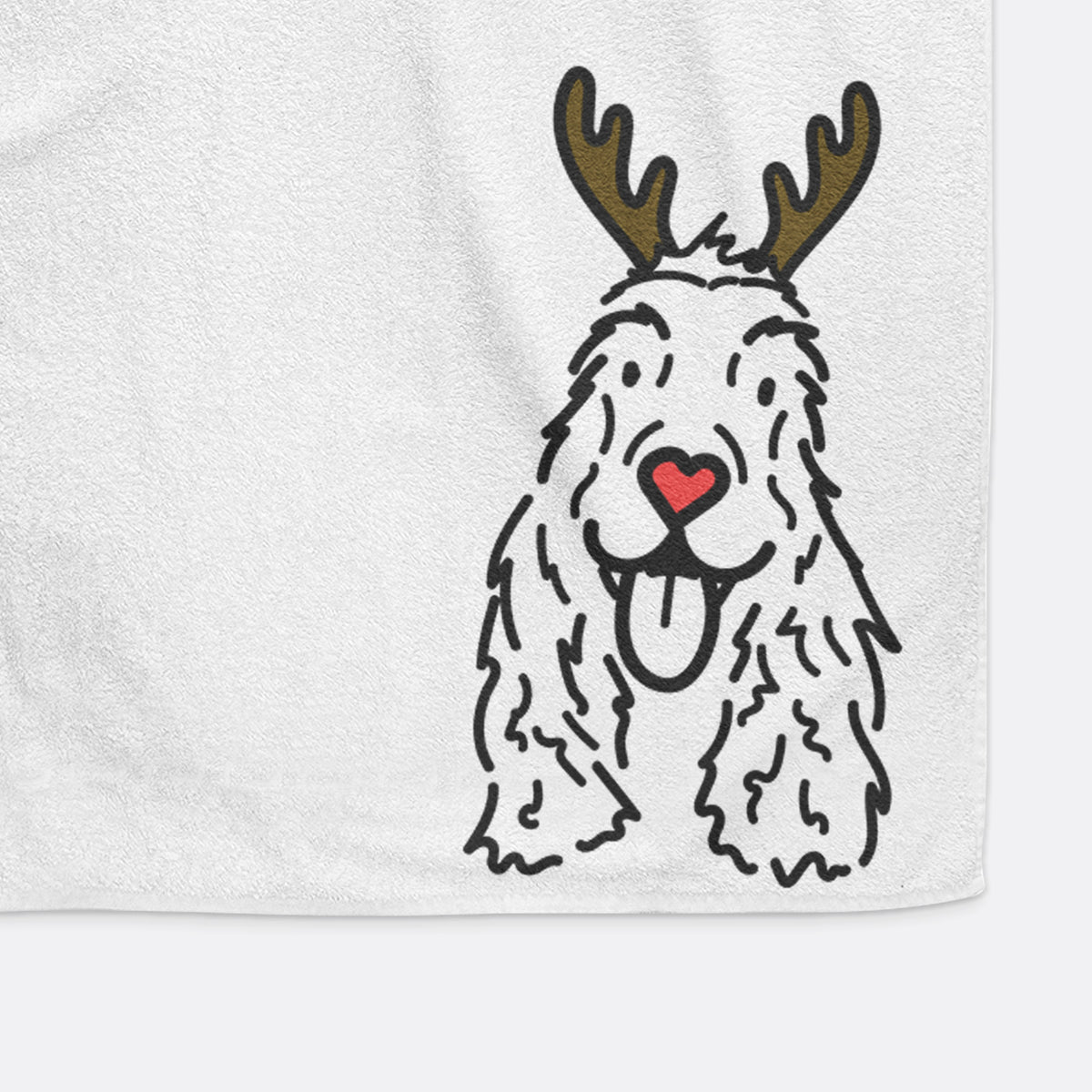 Red Nose English Cocker Spaniel - Dolly - Hand Towel