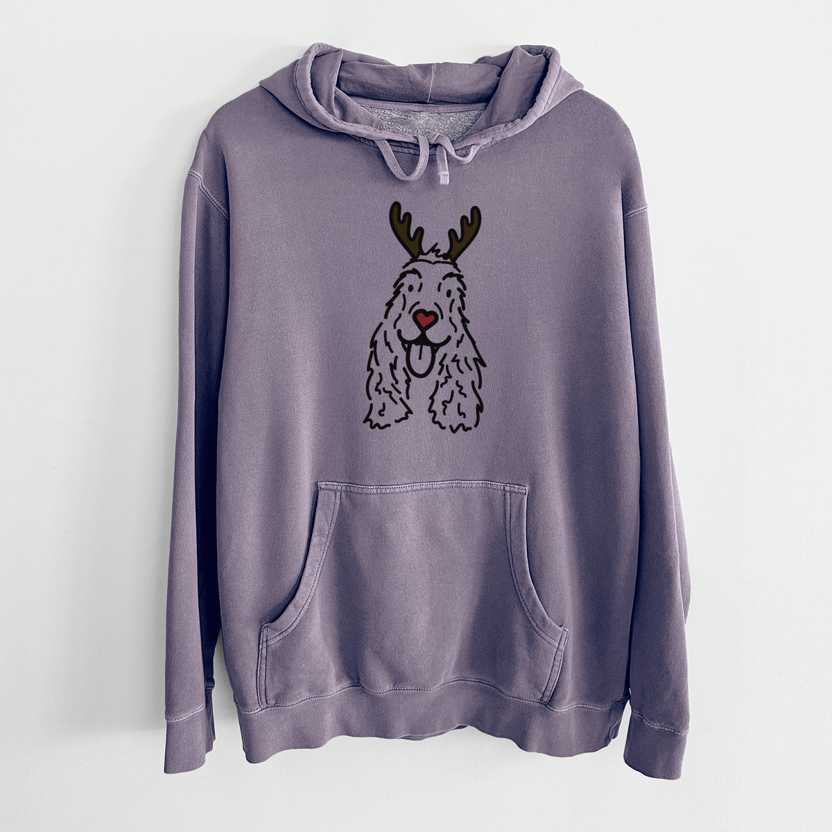 Red Nose English Cocker Spaniel - Dolly - Unisex Pigment Dyed Hoodie