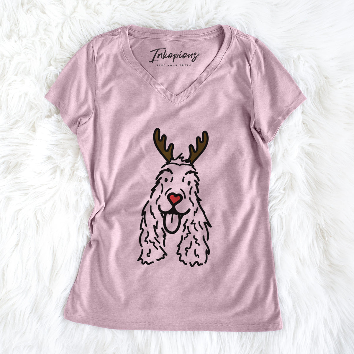 Red Nose English Cocker Spaniel - Dolly - Women's Perfect V-neck Shirt