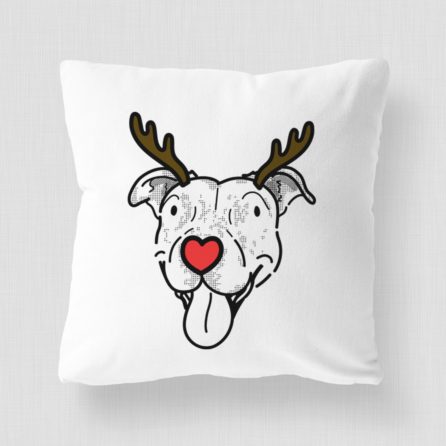 Love Always Pitbull Mix - Dottie -  Throw Pillow Cover