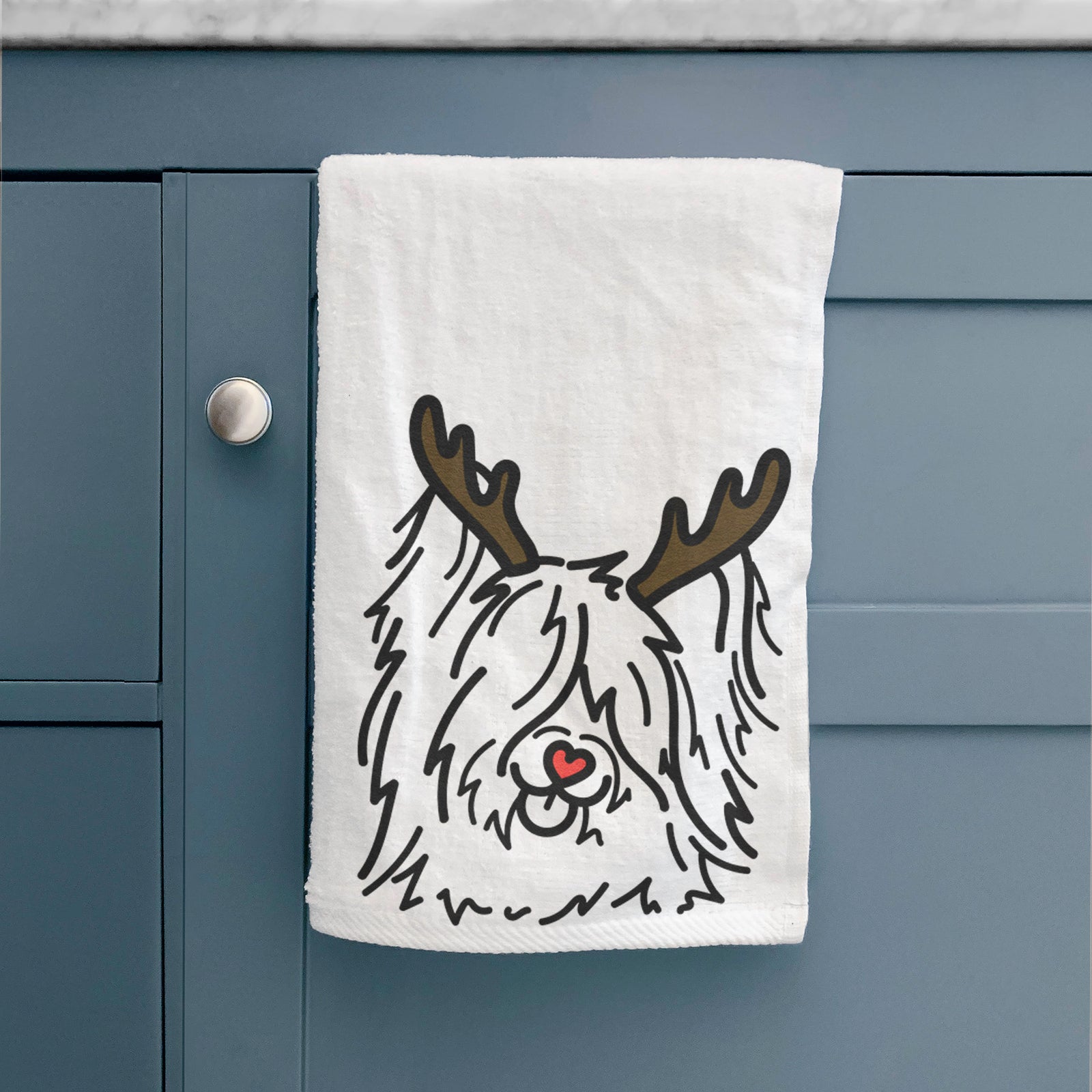 Red Nose Skye Terrier - Dougal - Hand Towel