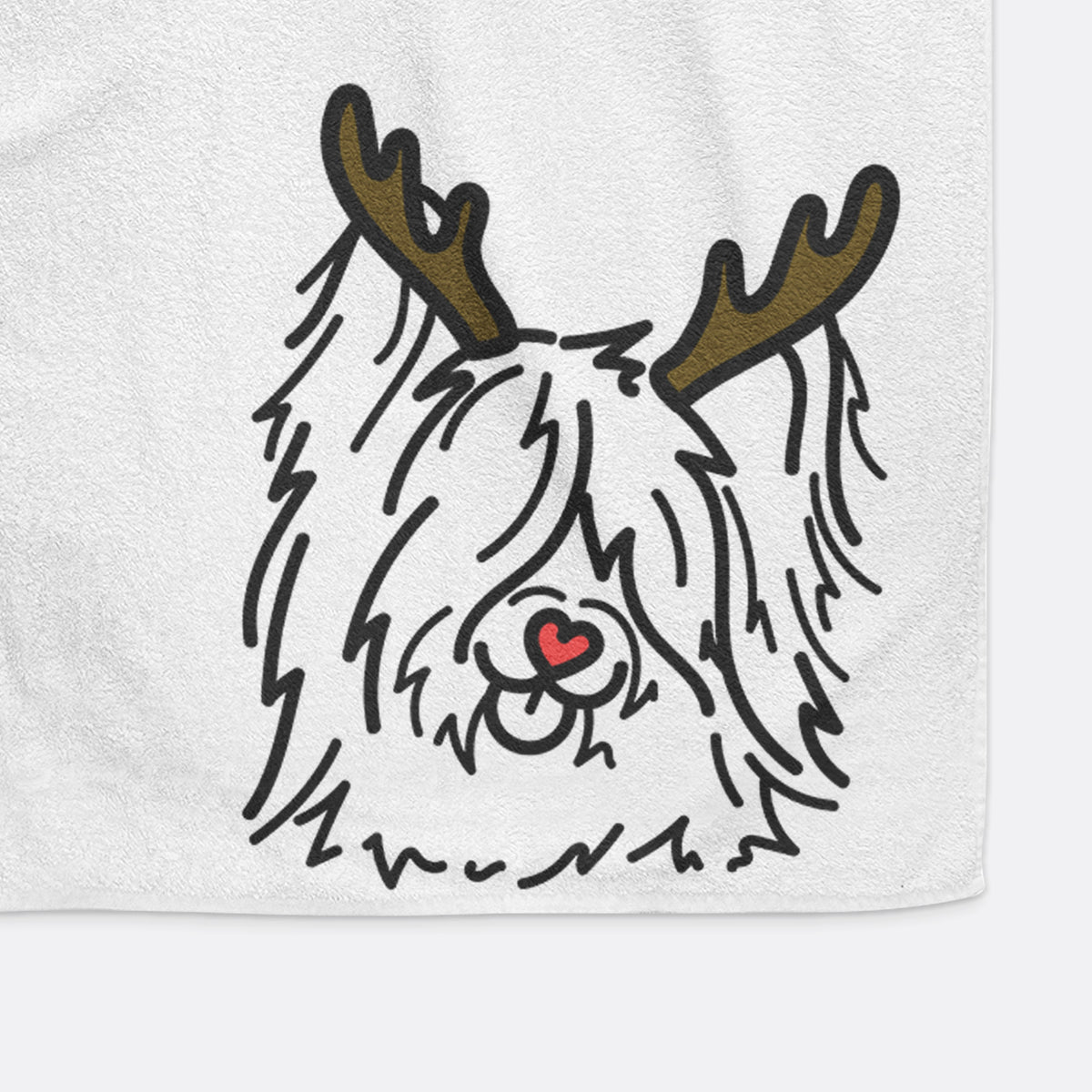 Red Nose Skye Terrier - Dougal - Hand Towel