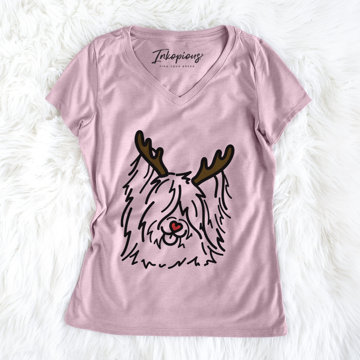 Red Nose Skye Terrier - Dougal - Women's Perfect V-neck Shirt