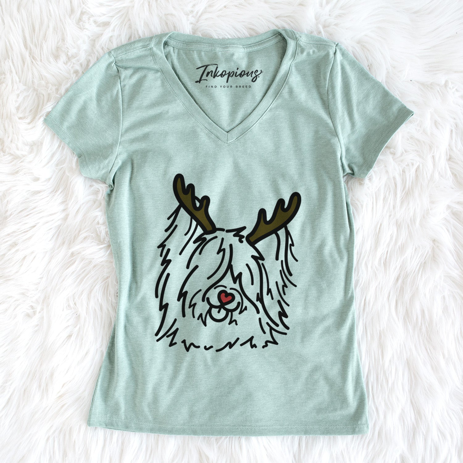 Red Nose Skye Terrier - Dougal - Women's Perfect V-neck Shirt