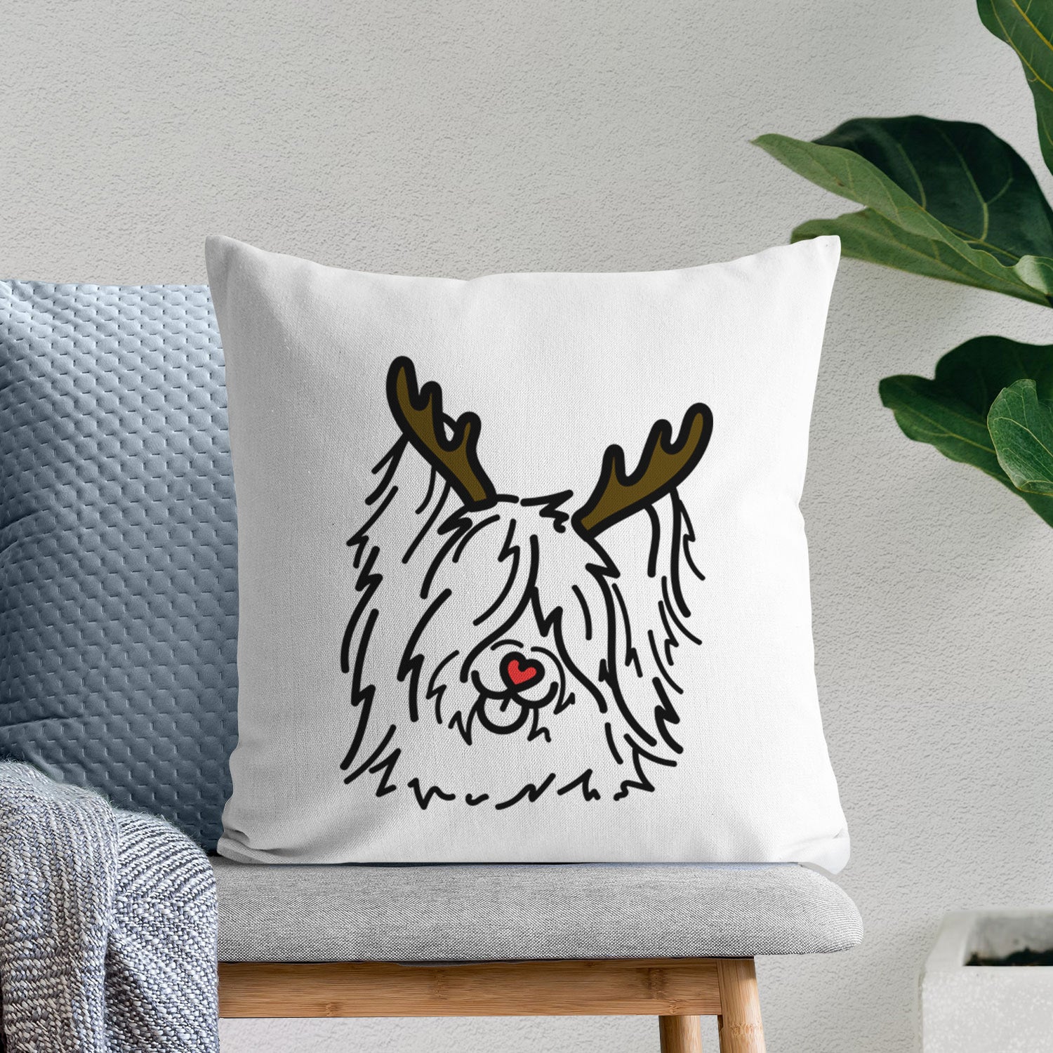 Love Always Skye Terrier - Dougal -  Throw Pillow Cover