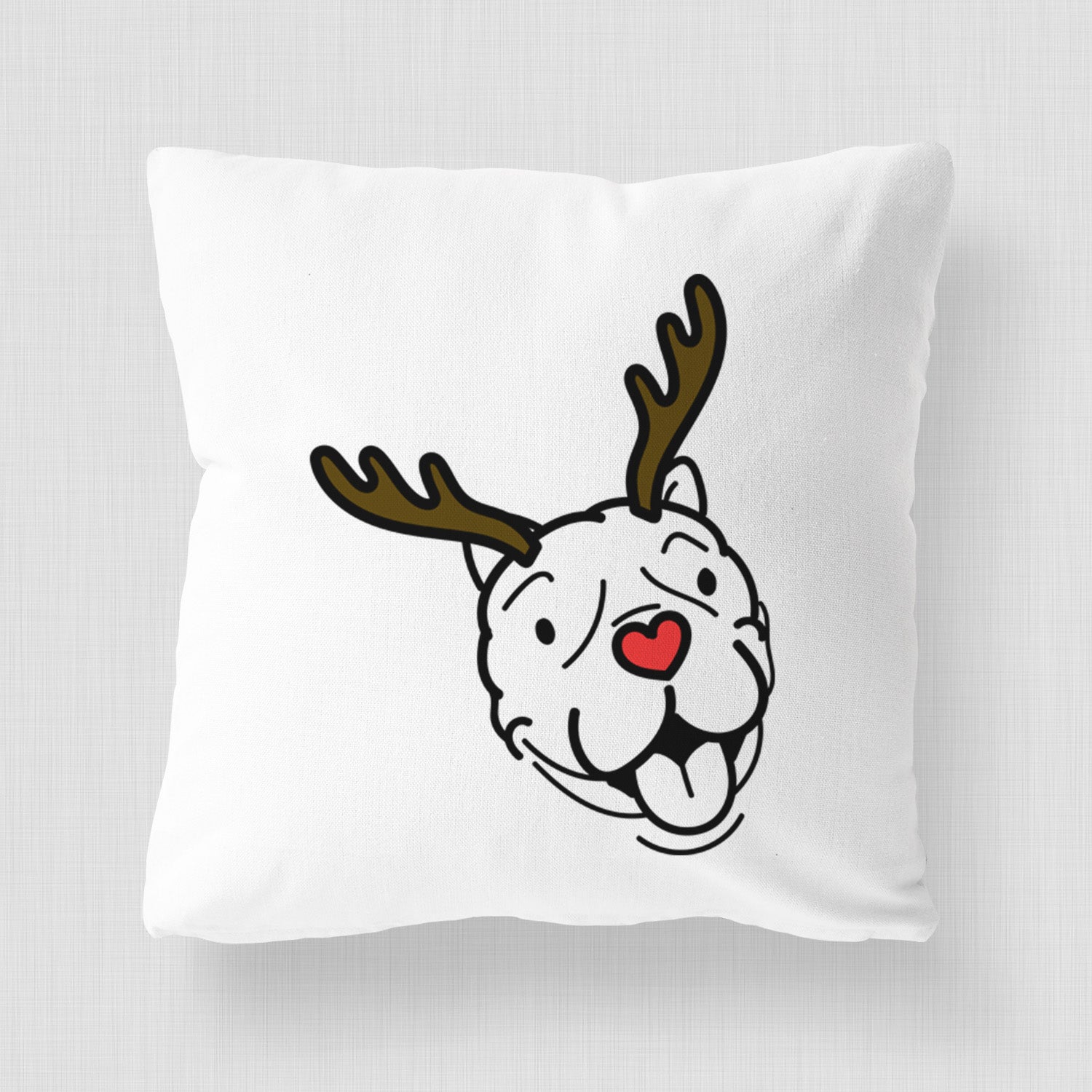 Love Always American Bulldog - Draco -  Throw Pillow Cover