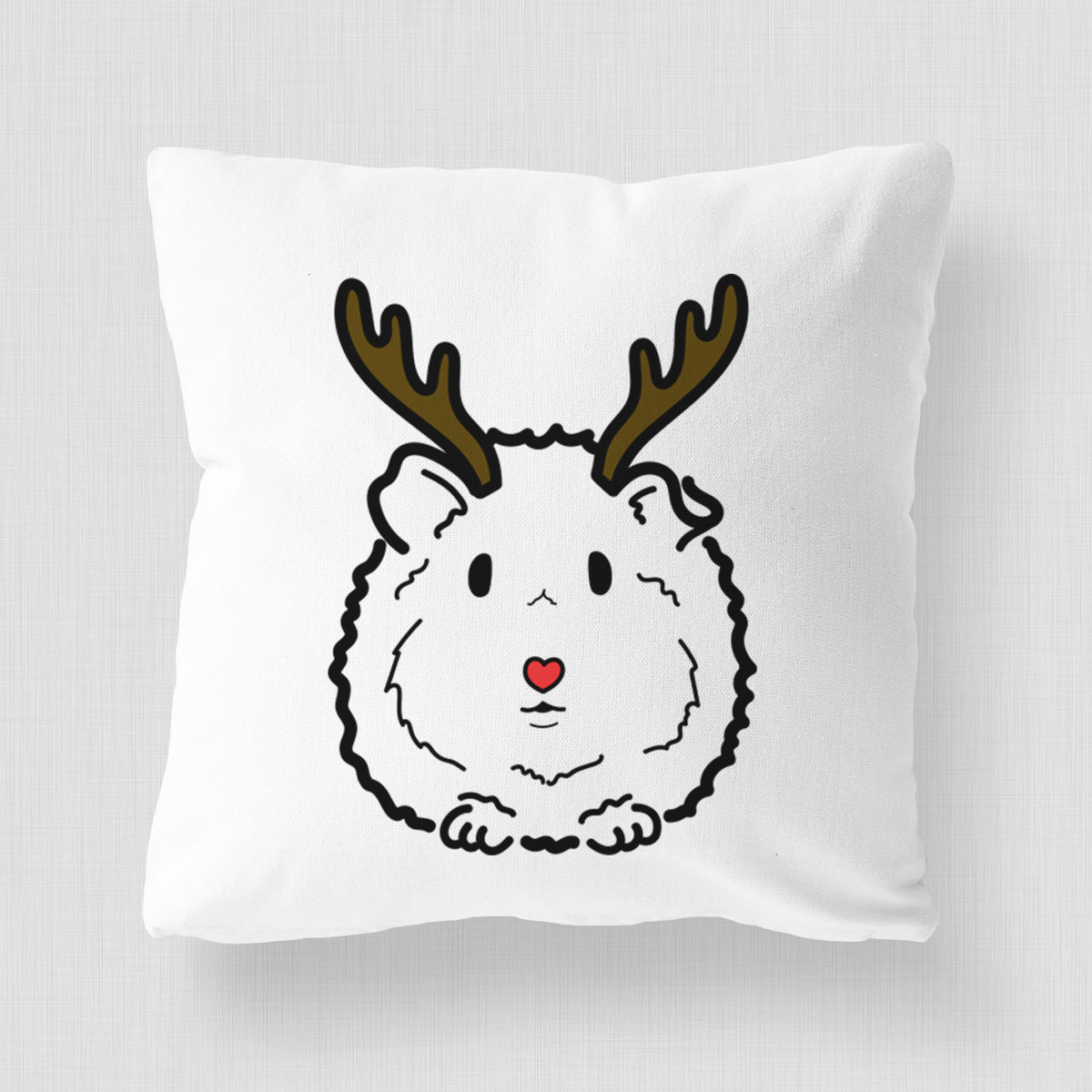 Love Always Guinea Pig - Duke -  Throw Pillow Cover