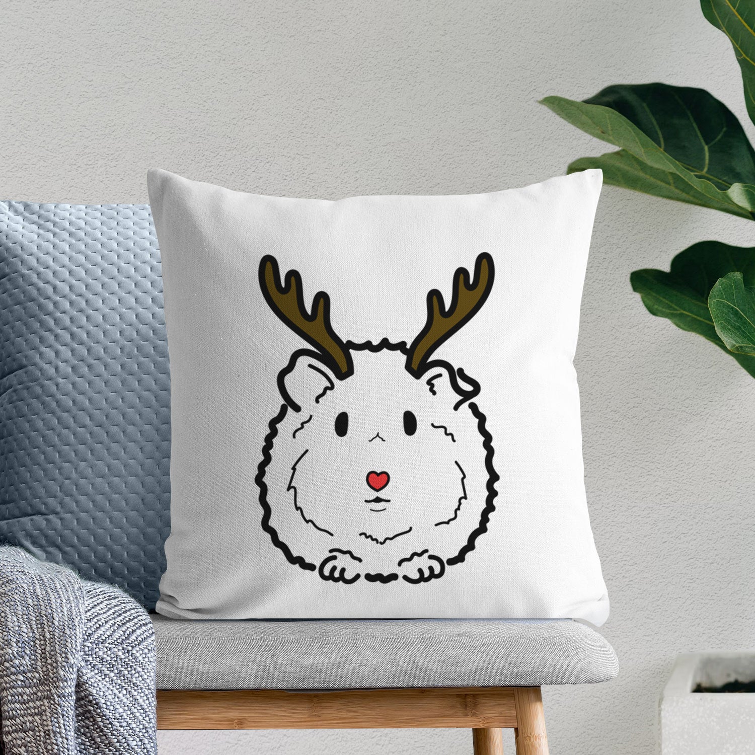 Love Always Guinea Pig - Duke -  Throw Pillow Cover