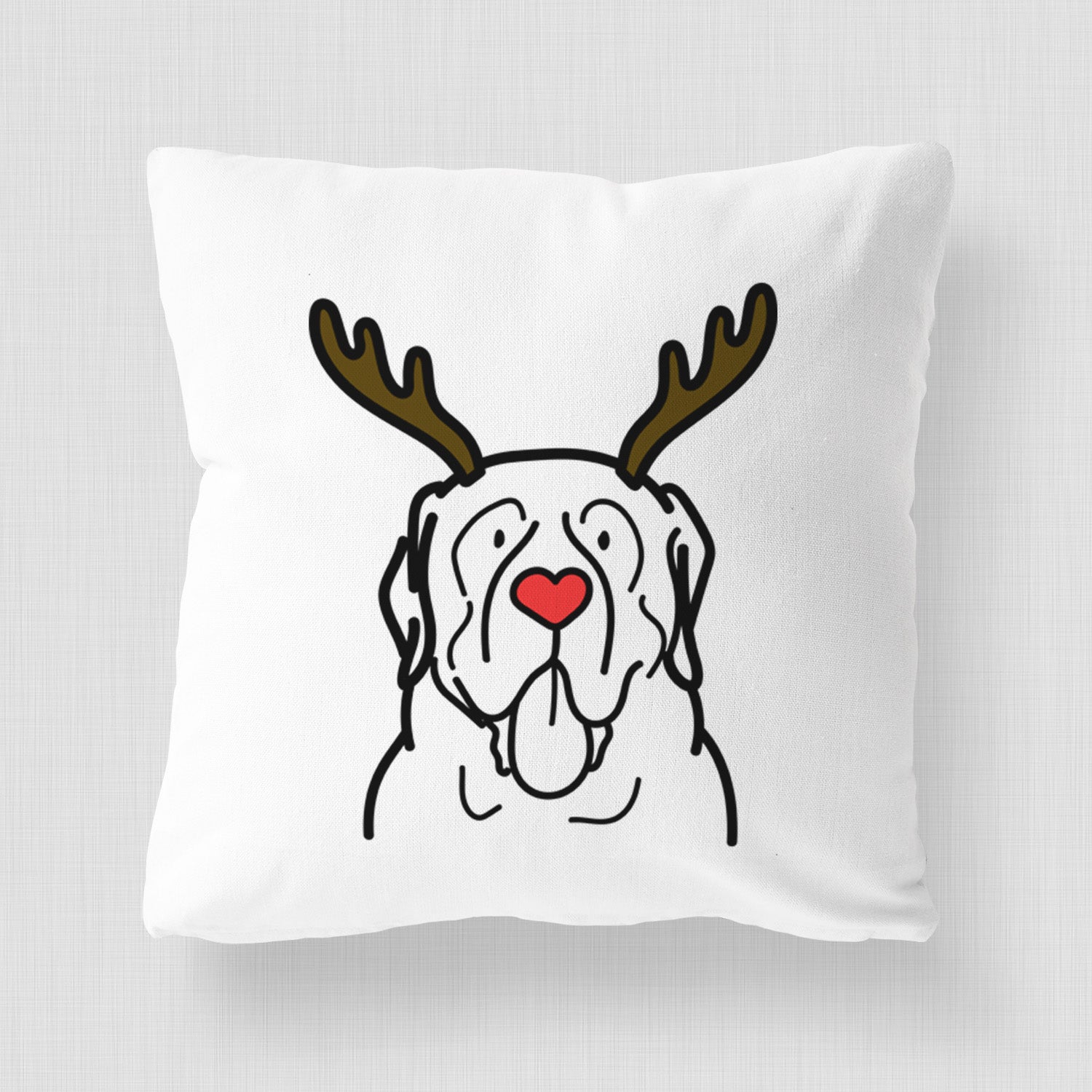 Love Always English Mastiff - Throw Pillow Cover