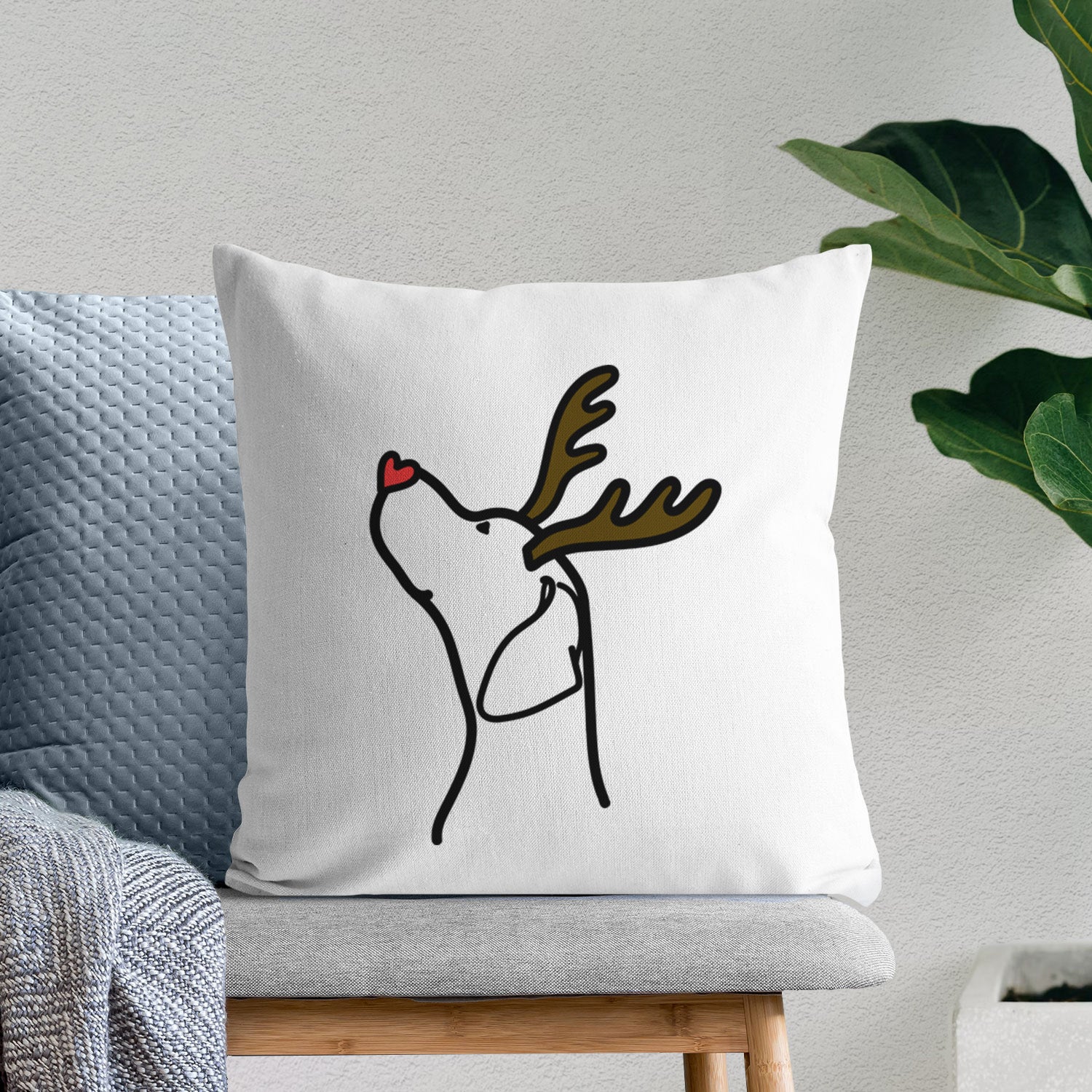 Love Always English Pointer Profile - Throw Pillow Cover