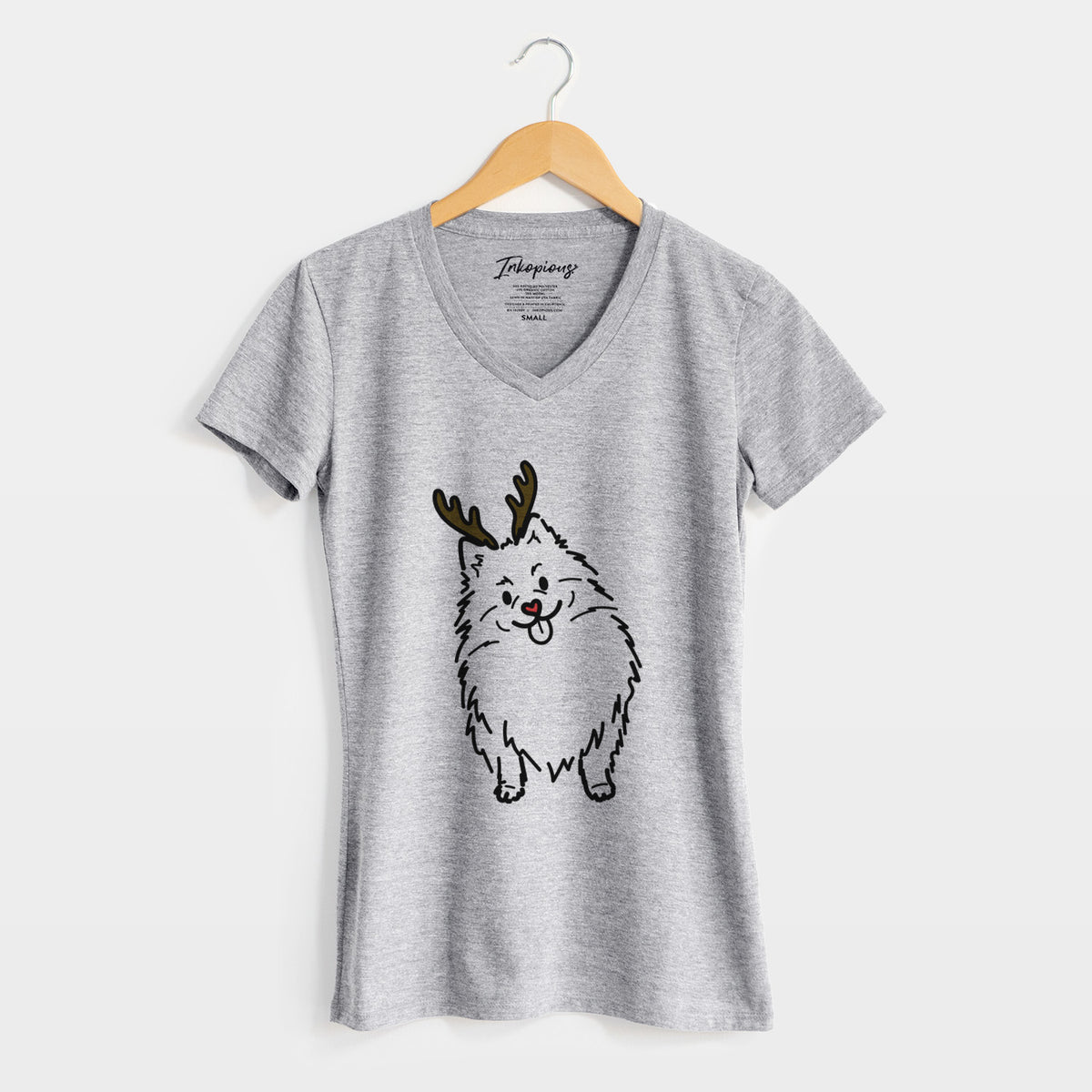 Red Nose Pomeranian - Fern - Women's Perfect V-neck Shirt