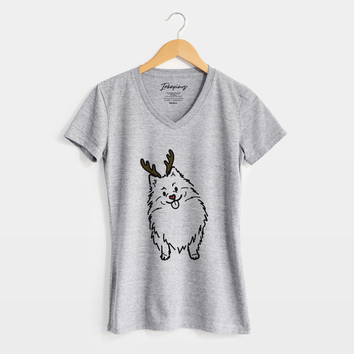 Red Nose Pomeranian - Fern - Women's Perfect V-neck Shirt