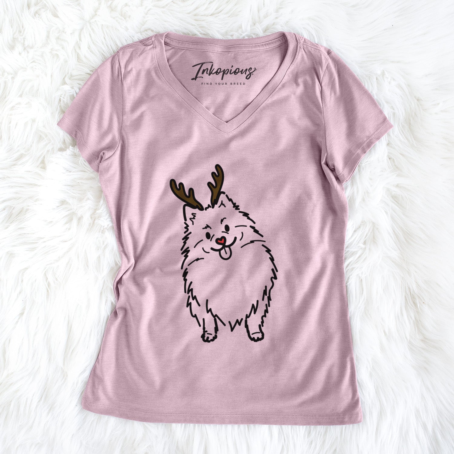 Red Nose Pomeranian - Fern - Women's Perfect V-neck Shirt
