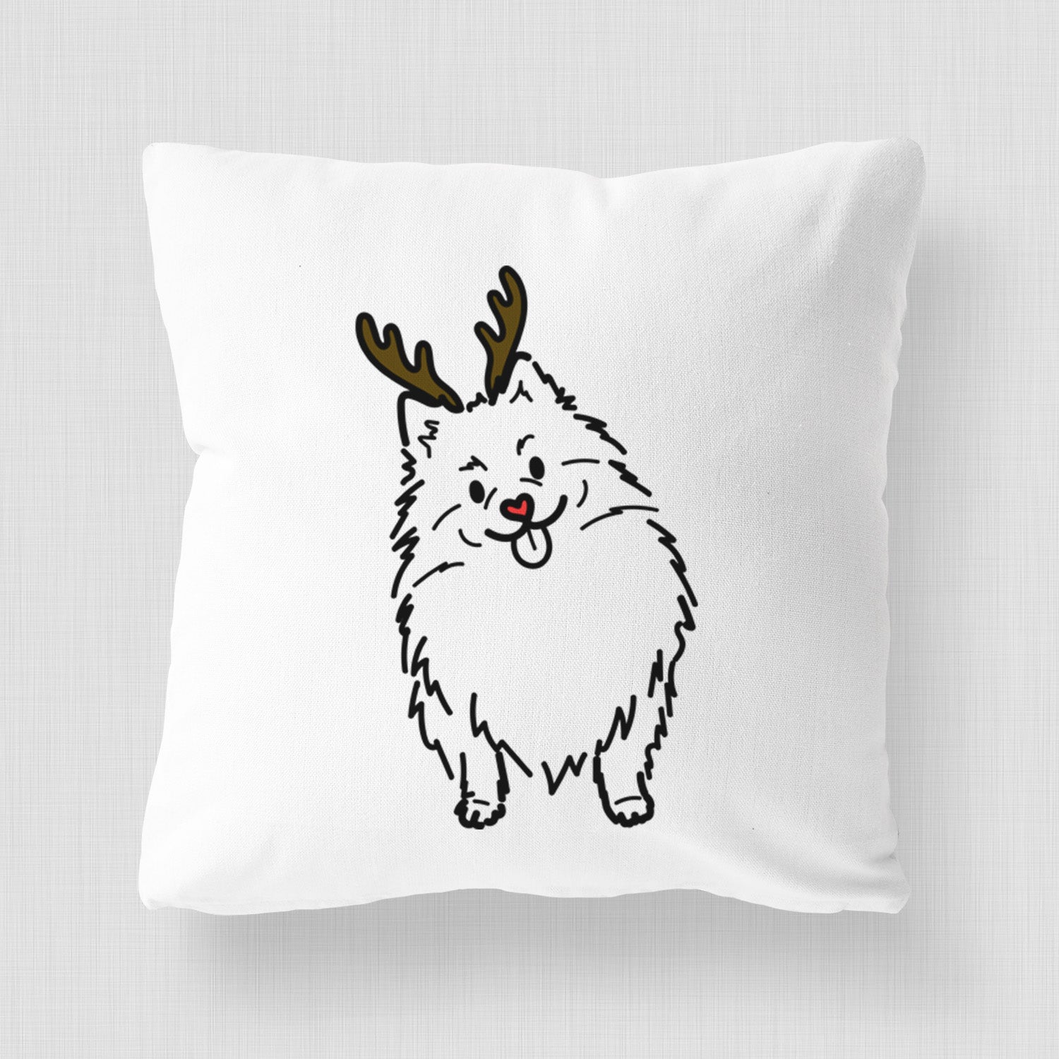 Love Always Pomeranian - Fern -  Throw Pillow Cover
