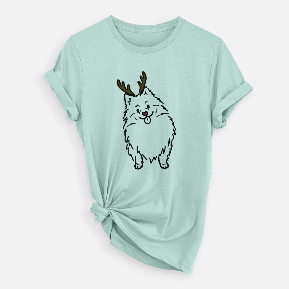 Red Nose Pomeranian - Fern - Unisex Crewneck