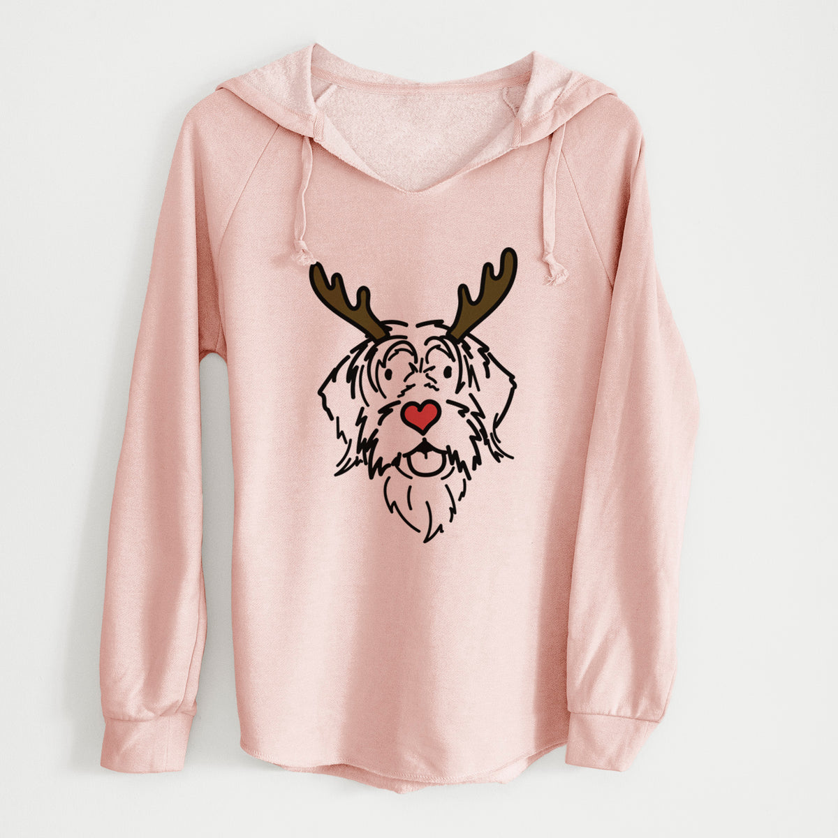 Red Nose Wirehaird Pointing Griffon - Gary - Cali Wave Hooded Sweatshirt