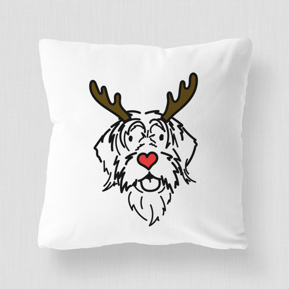 Love Always Wirehaird Pointing Griffon - Gary -  Throw Pillow Cover