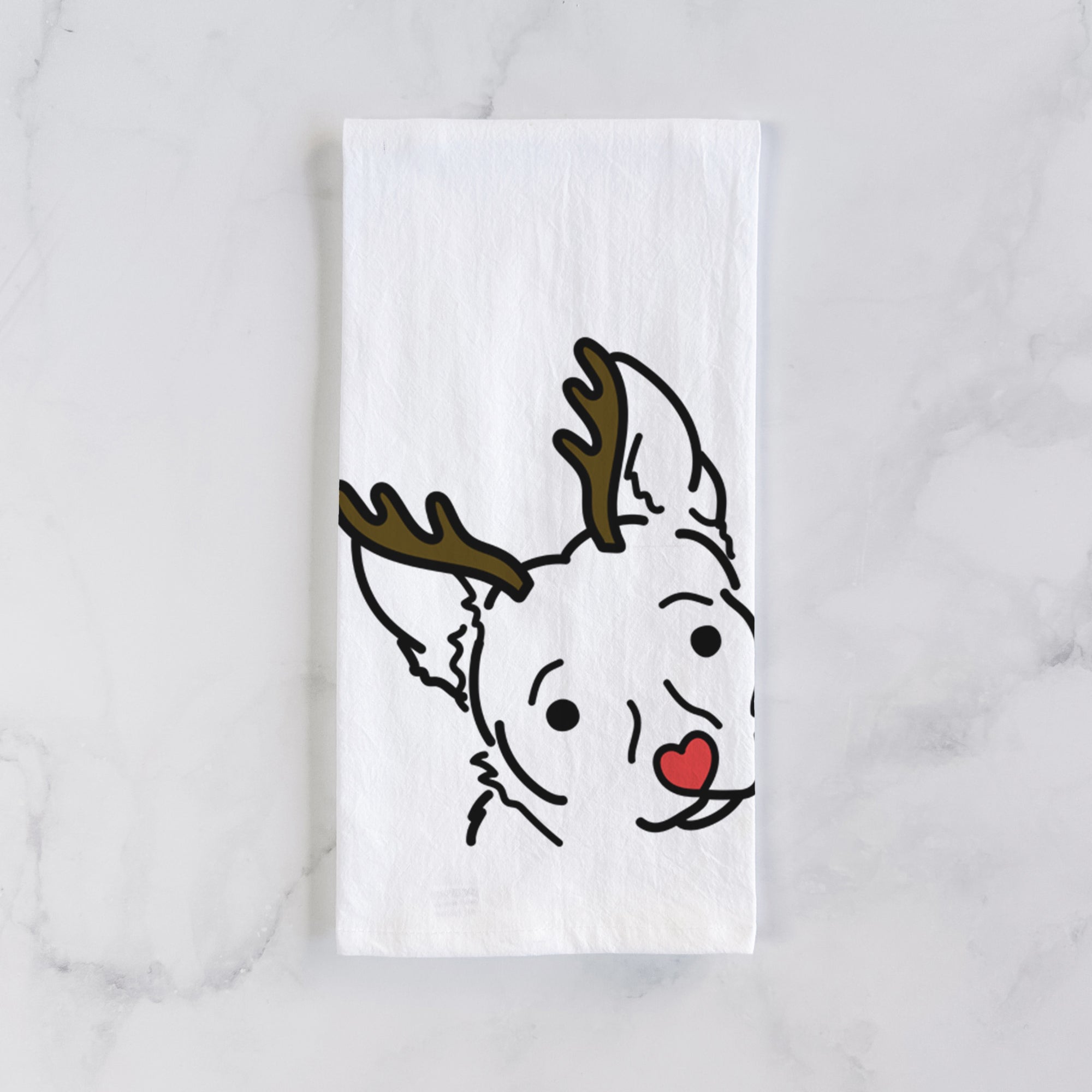 Red Nose Chihuahua Mix - GiGi - Tea Towel