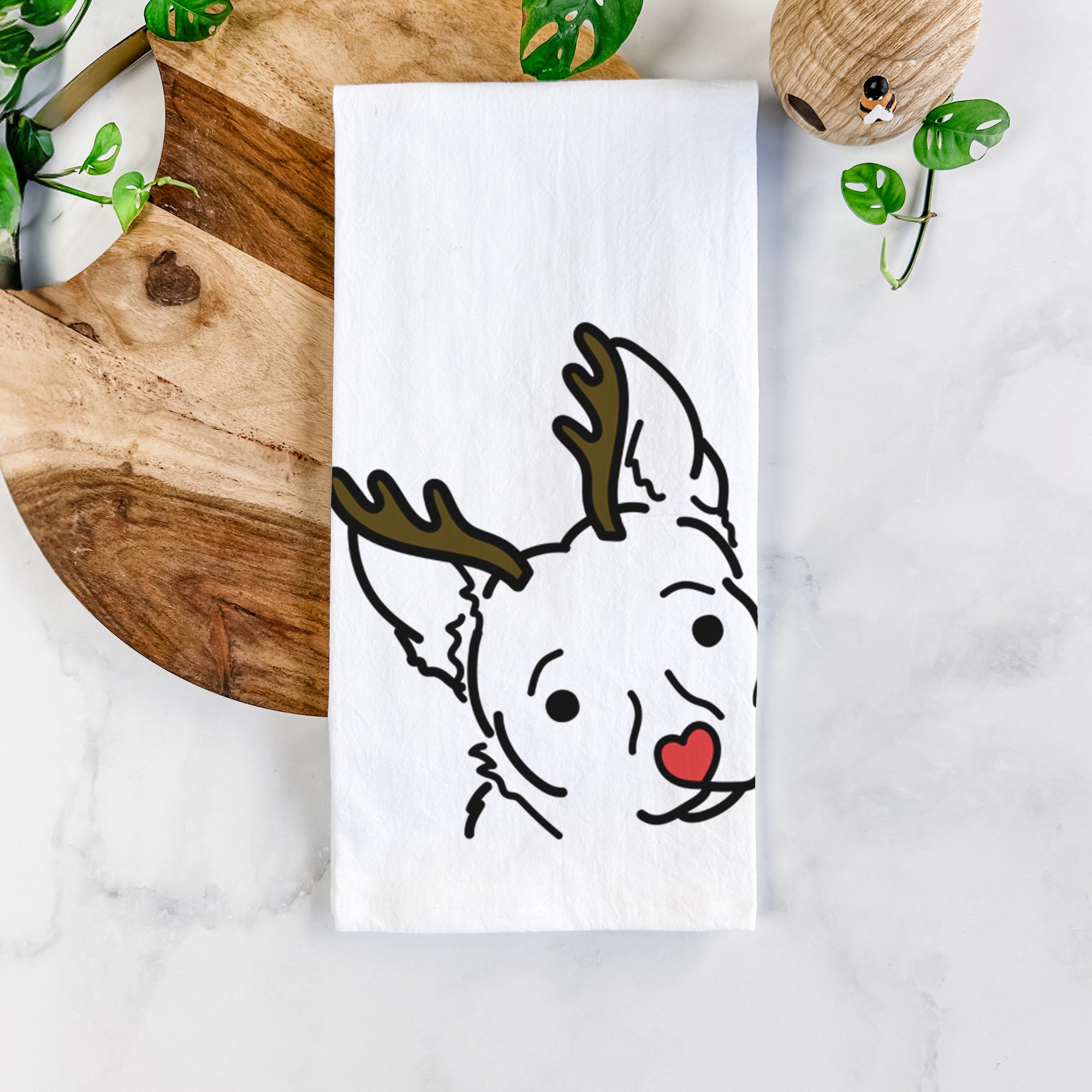 Red Nose Chihuahua Mix - GiGi - Tea Towel