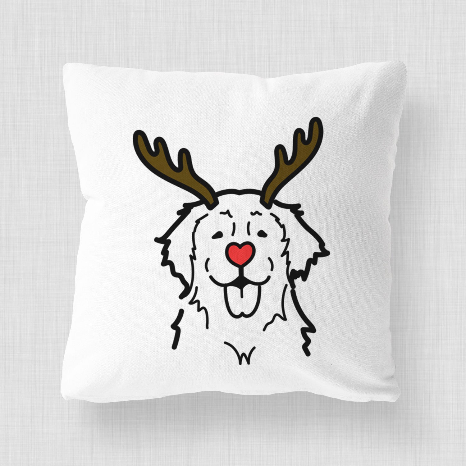 Love Always Golden Retriever - Throw Pillow Cover