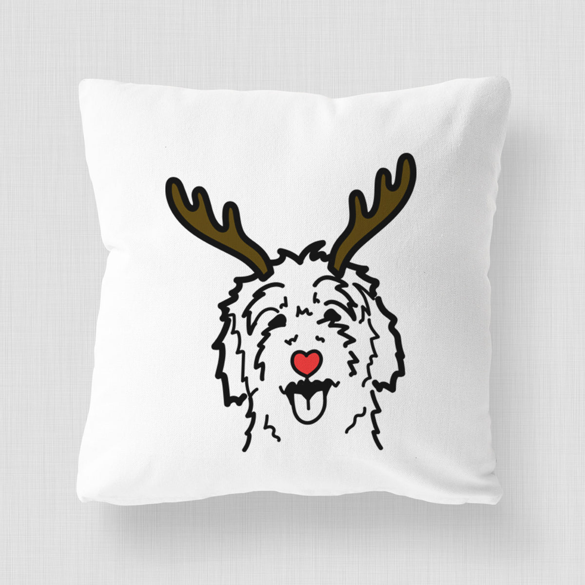 Love Always Goldendoodle - Throw Pillow Cover