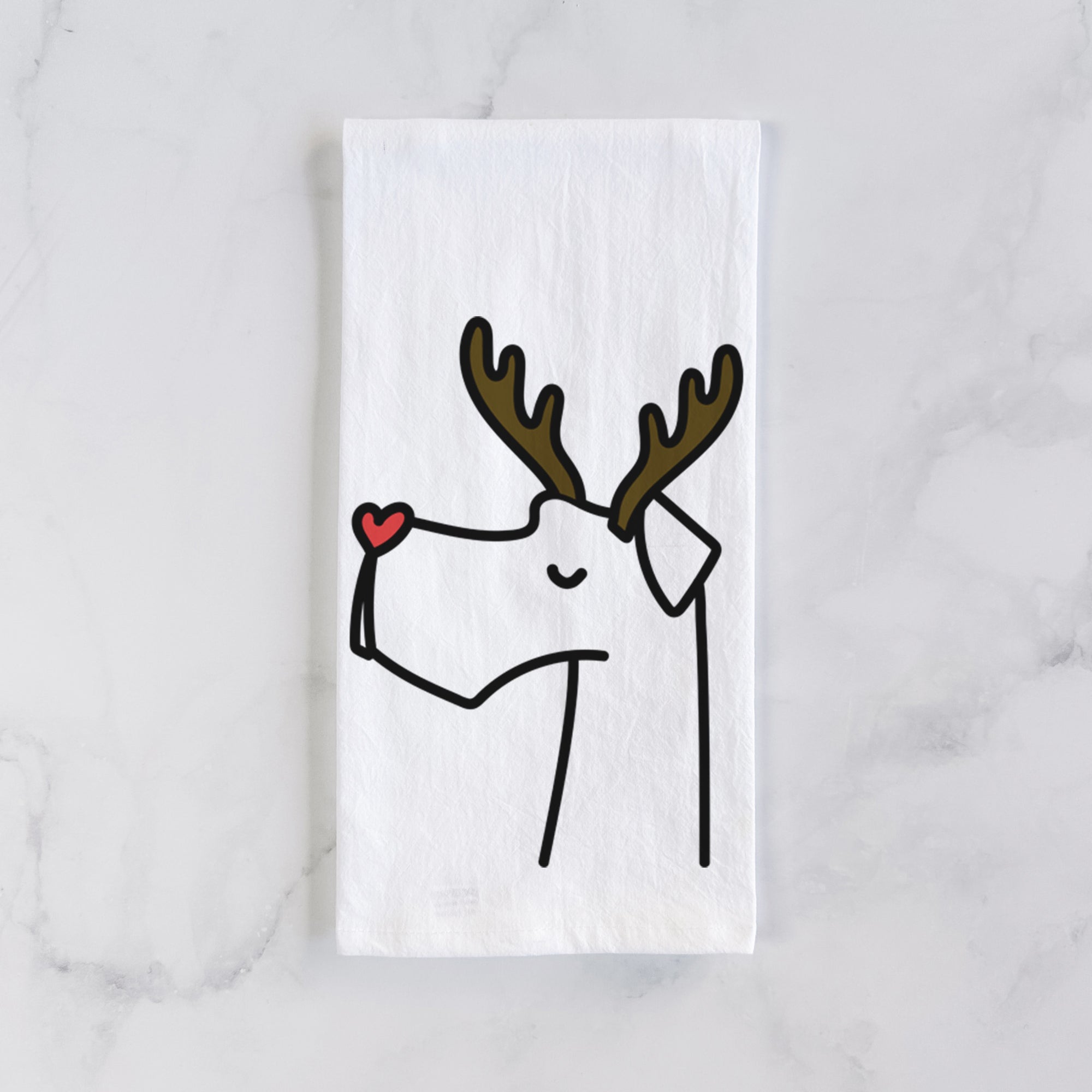 Red Nose Great Dane - Tea Towel