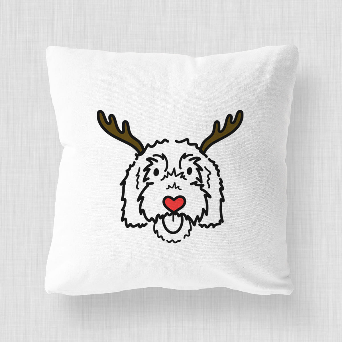Love Always Goldendoodle - Gus -  Throw Pillow Cover