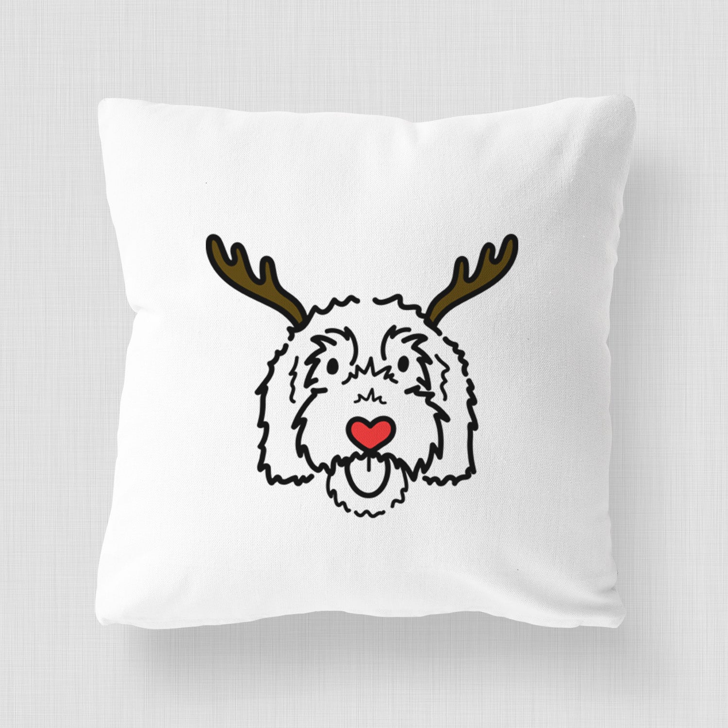 Love Always Goldendoodle - Gus -  Throw Pillow Cover