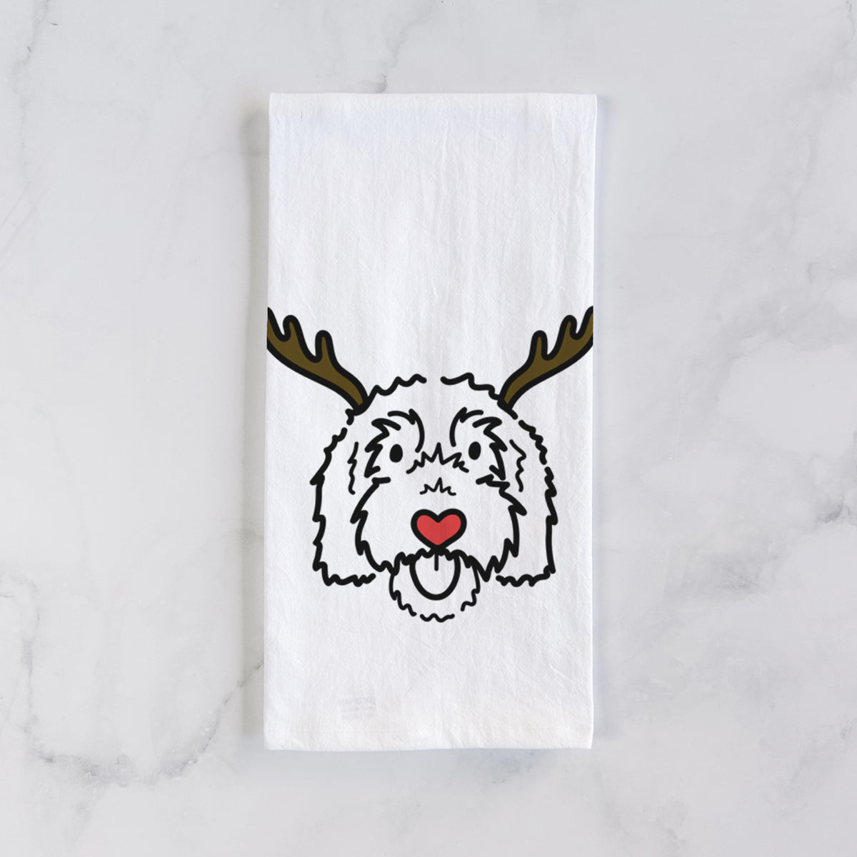 Red Nose Goldendoodle - Gus - Tea Towel