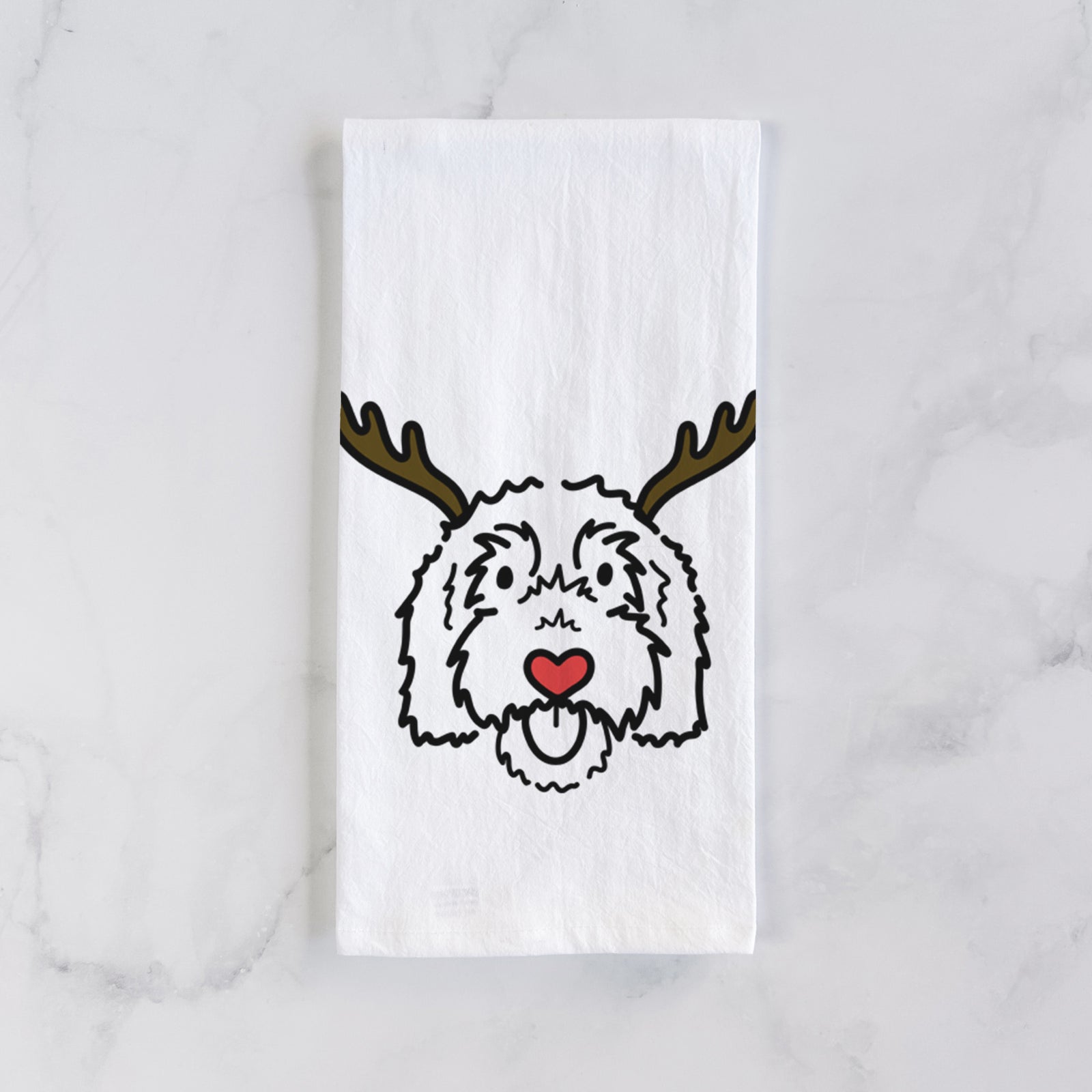 Red Nose Goldendoodle - Gus - Tea Towel