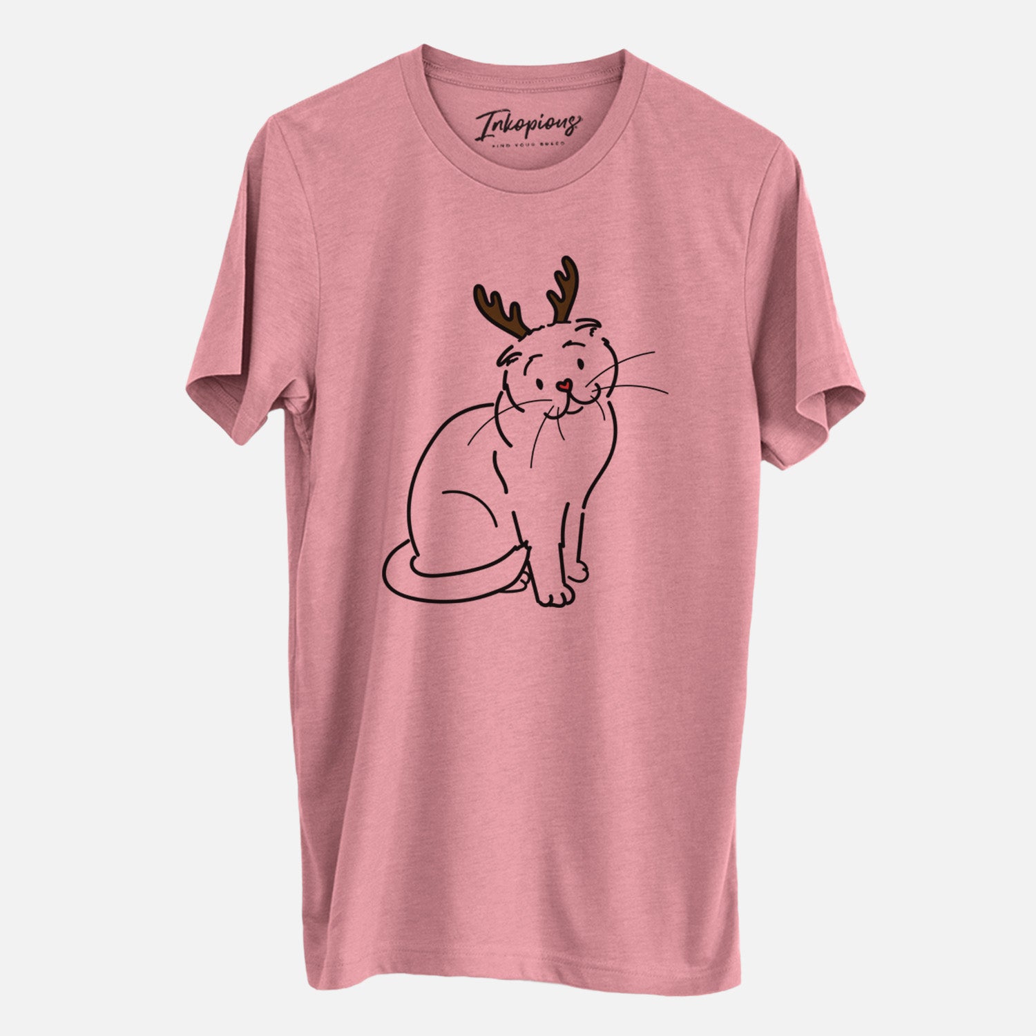 Red Nose Scottish Fold Cat - Hank - Unisex Crewneck