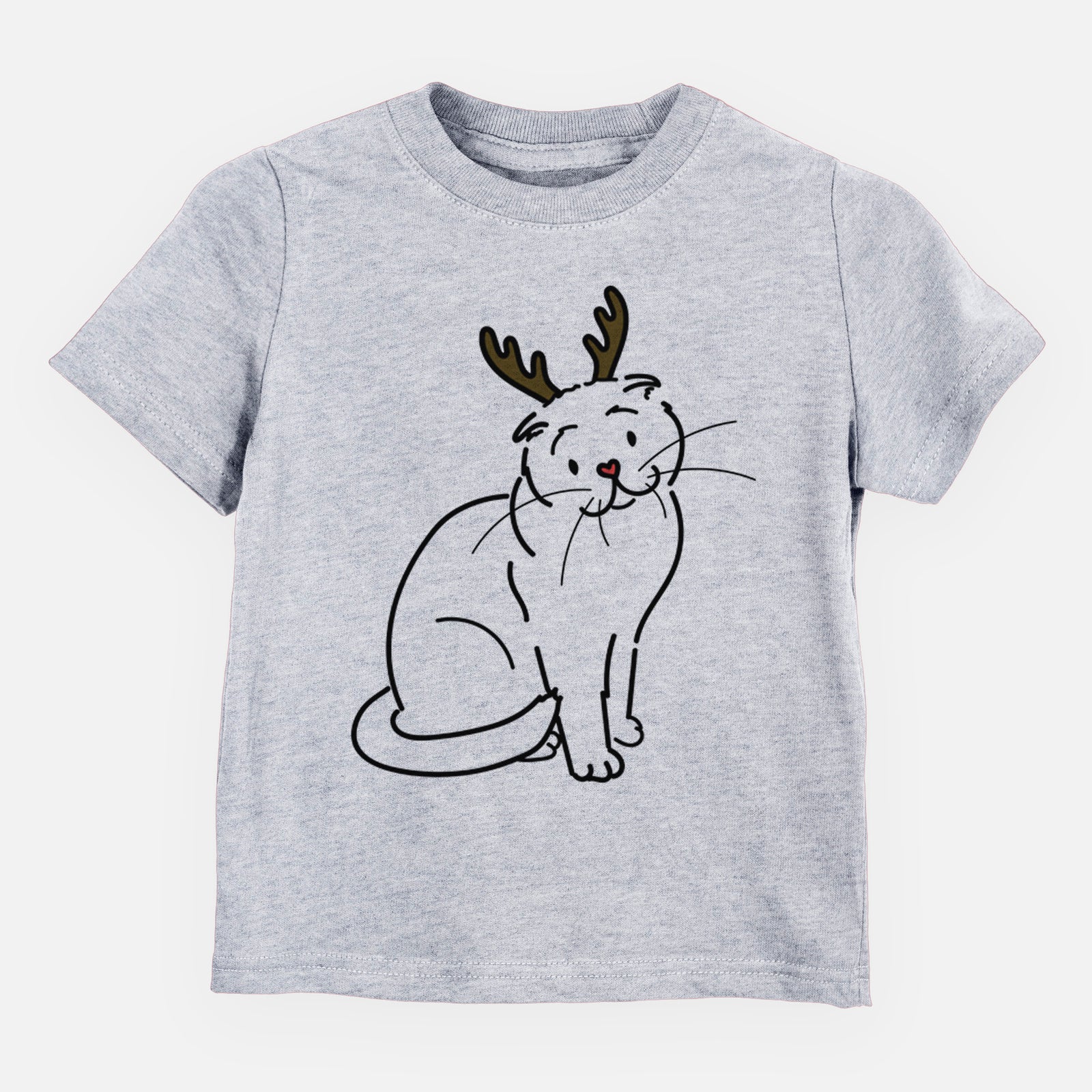 Red Nose Scottish Fold Cat - Hank - Kids/Youth/Toddler Shirt