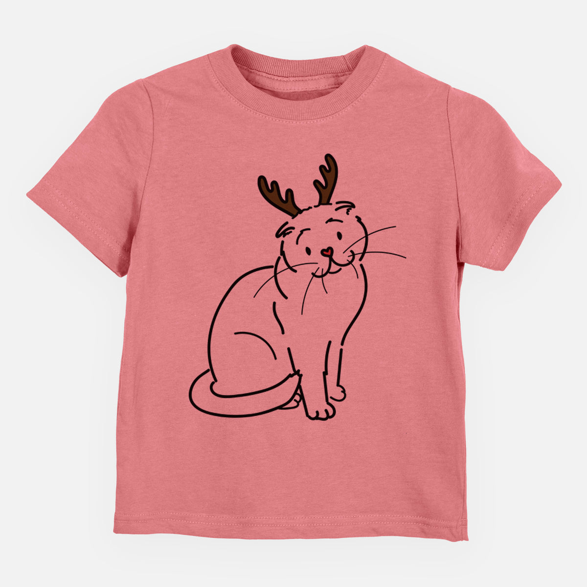 Red Nose Scottish Fold Cat - Hank - Kids/Youth/Toddler Shirt