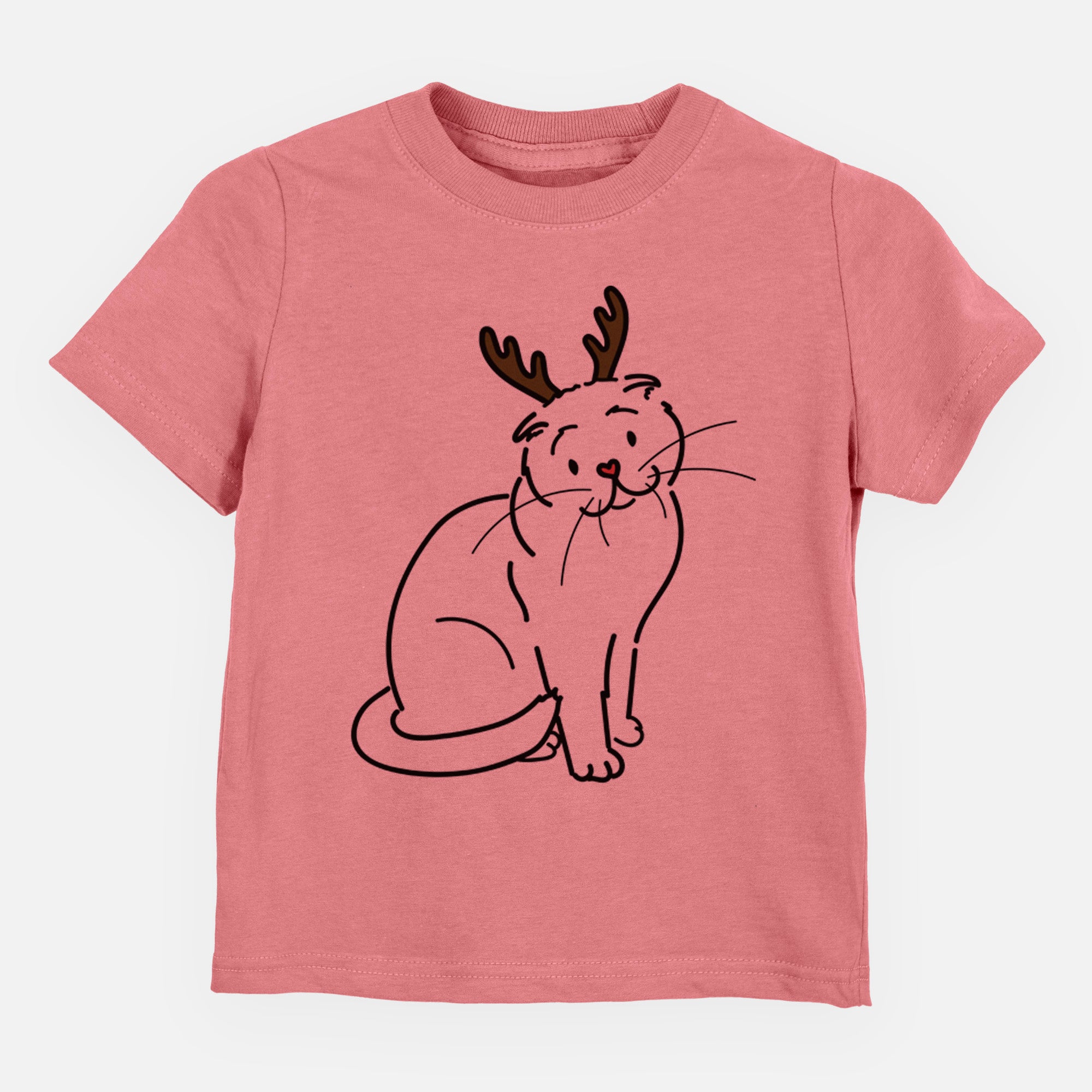 Red Nose Scottish Fold Cat - Hank - Kids/Youth/Toddler Shirt