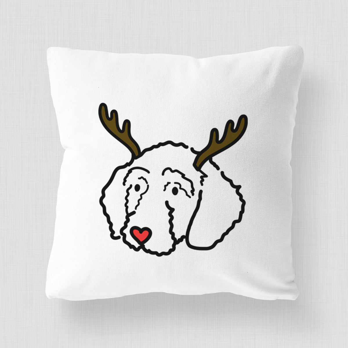 Love Always Goldendoodle - Hanna -  Throw Pillow Cover