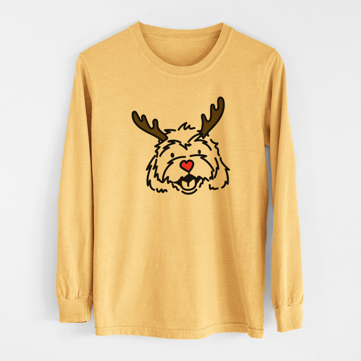 Red Nose Cavachon - Harry - Heavyweight 100% Cotton Long Sleeve