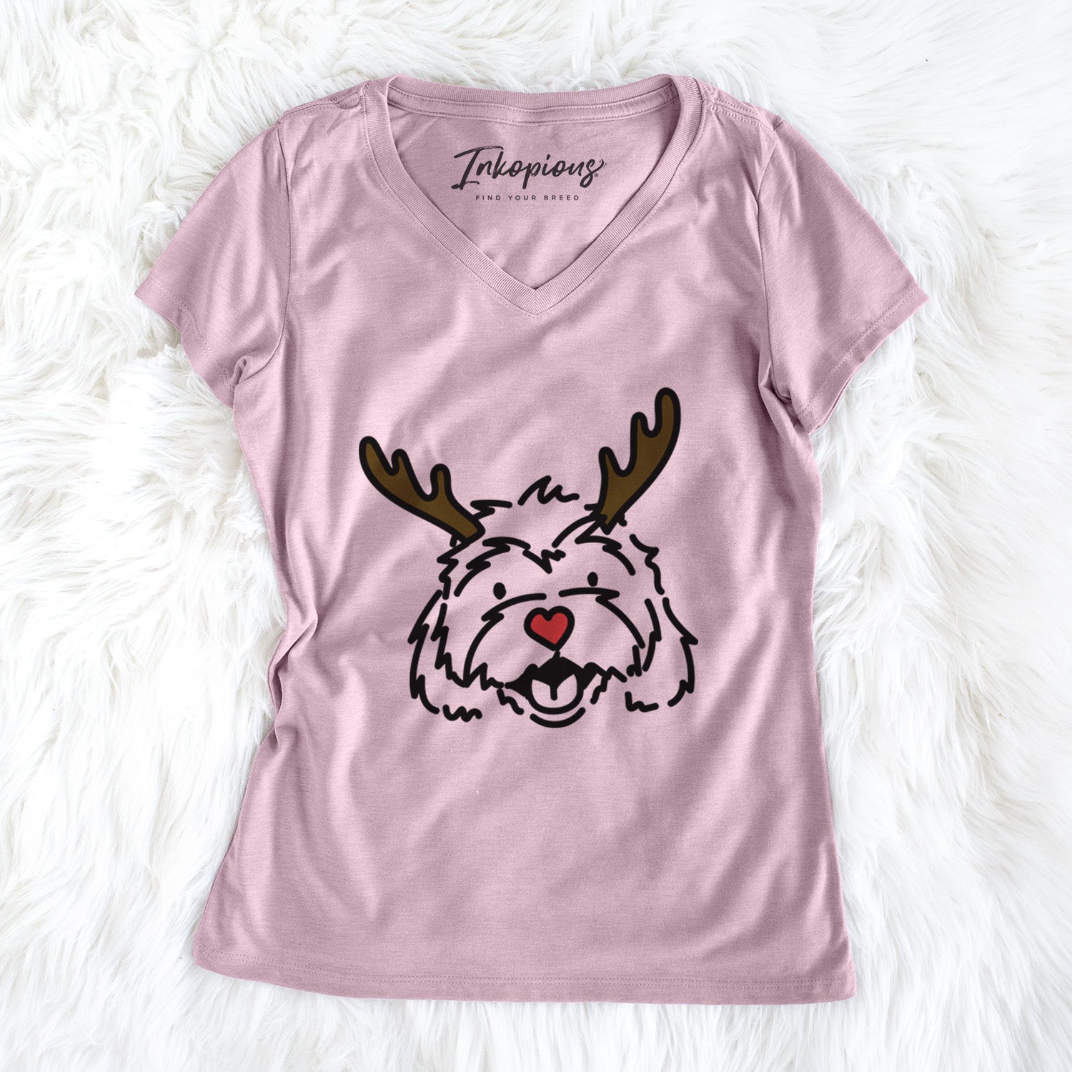 Red Nose Cavachon - Harry - Women's Perfect V-neck Shirt