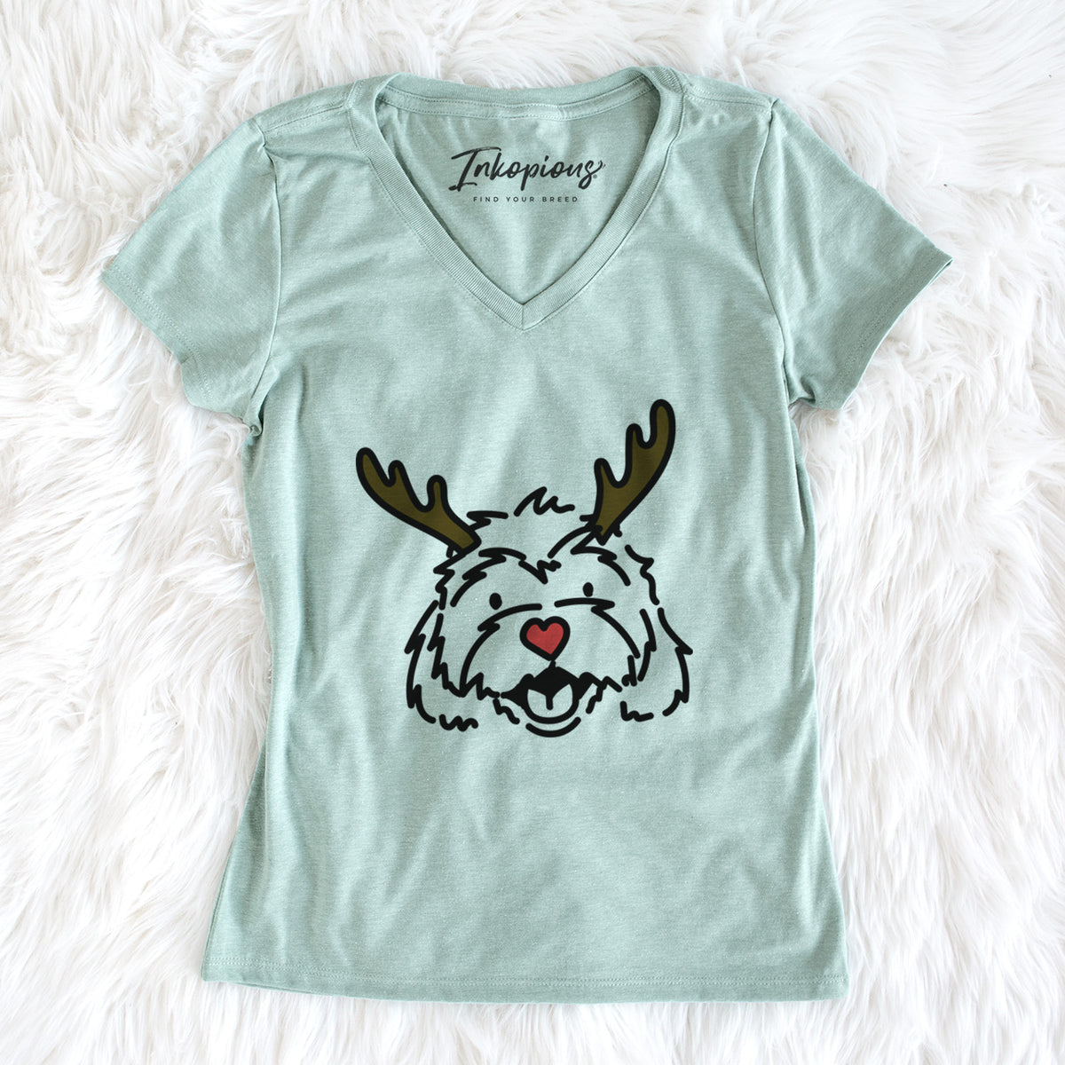 Red Nose Cavachon - Harry - Women's Perfect V-neck Shirt