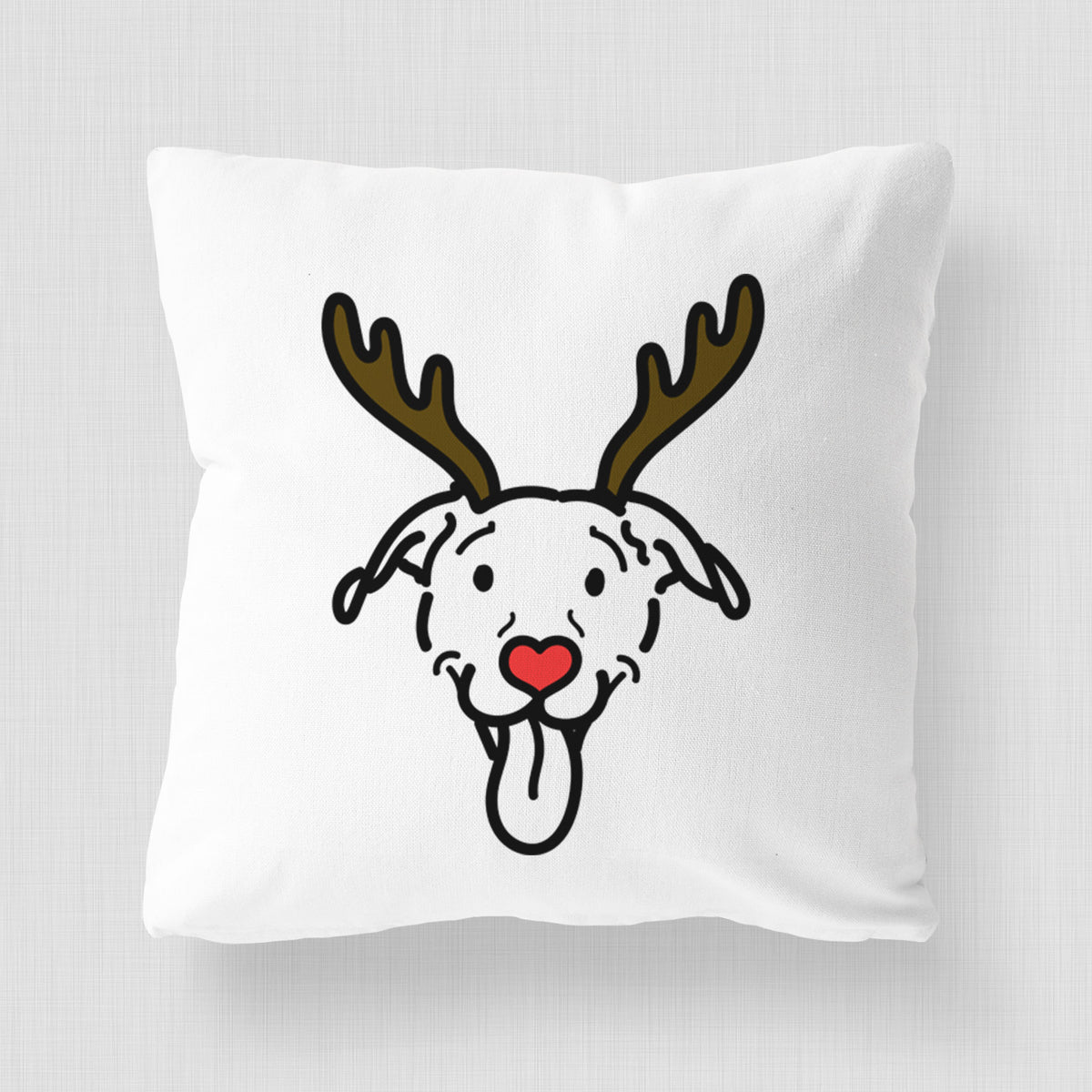 Love Always Pitbull Mix - Hemi -  Throw Pillow Cover