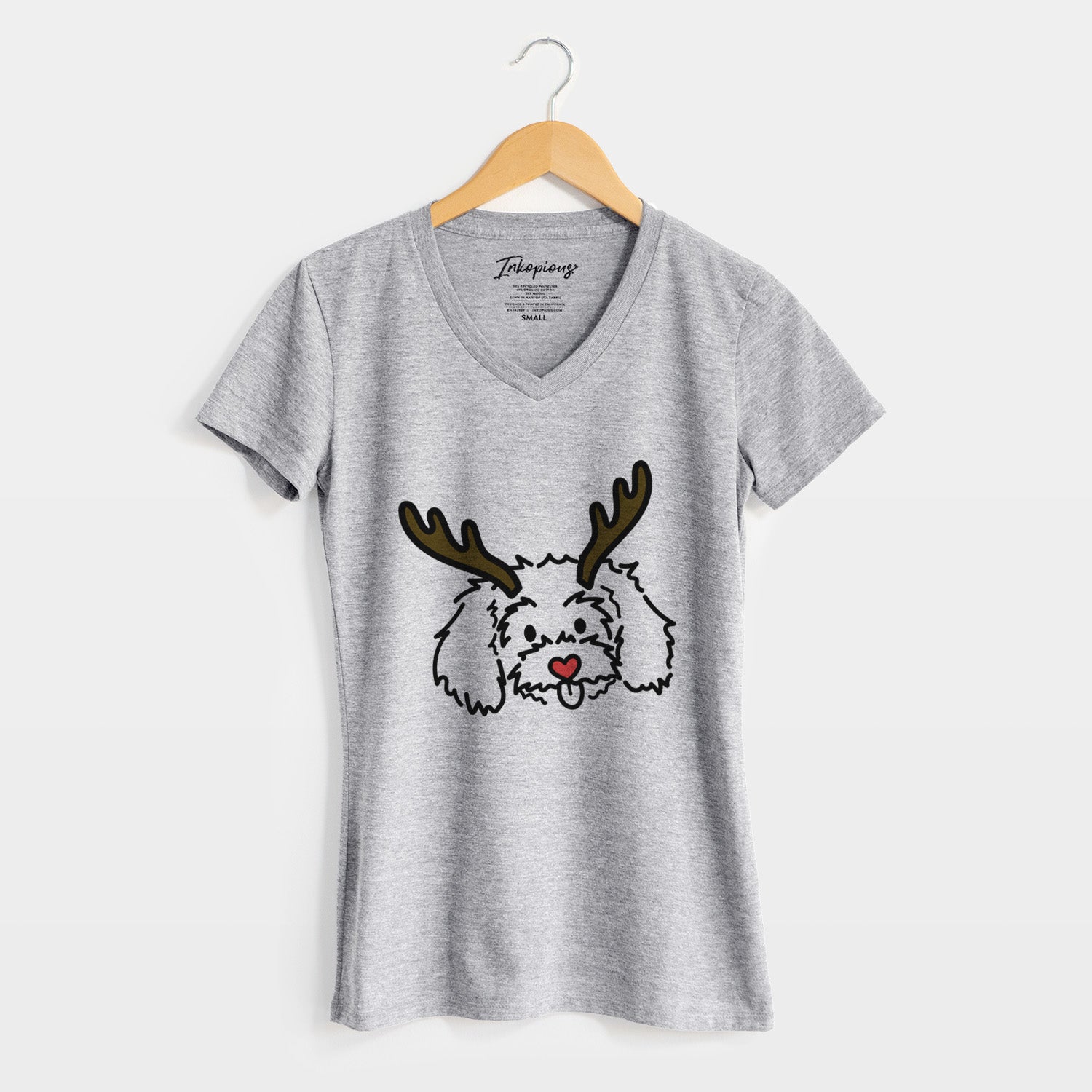 Red Nose Maltipoo - Holly - Women's Perfect V-neck Shirt