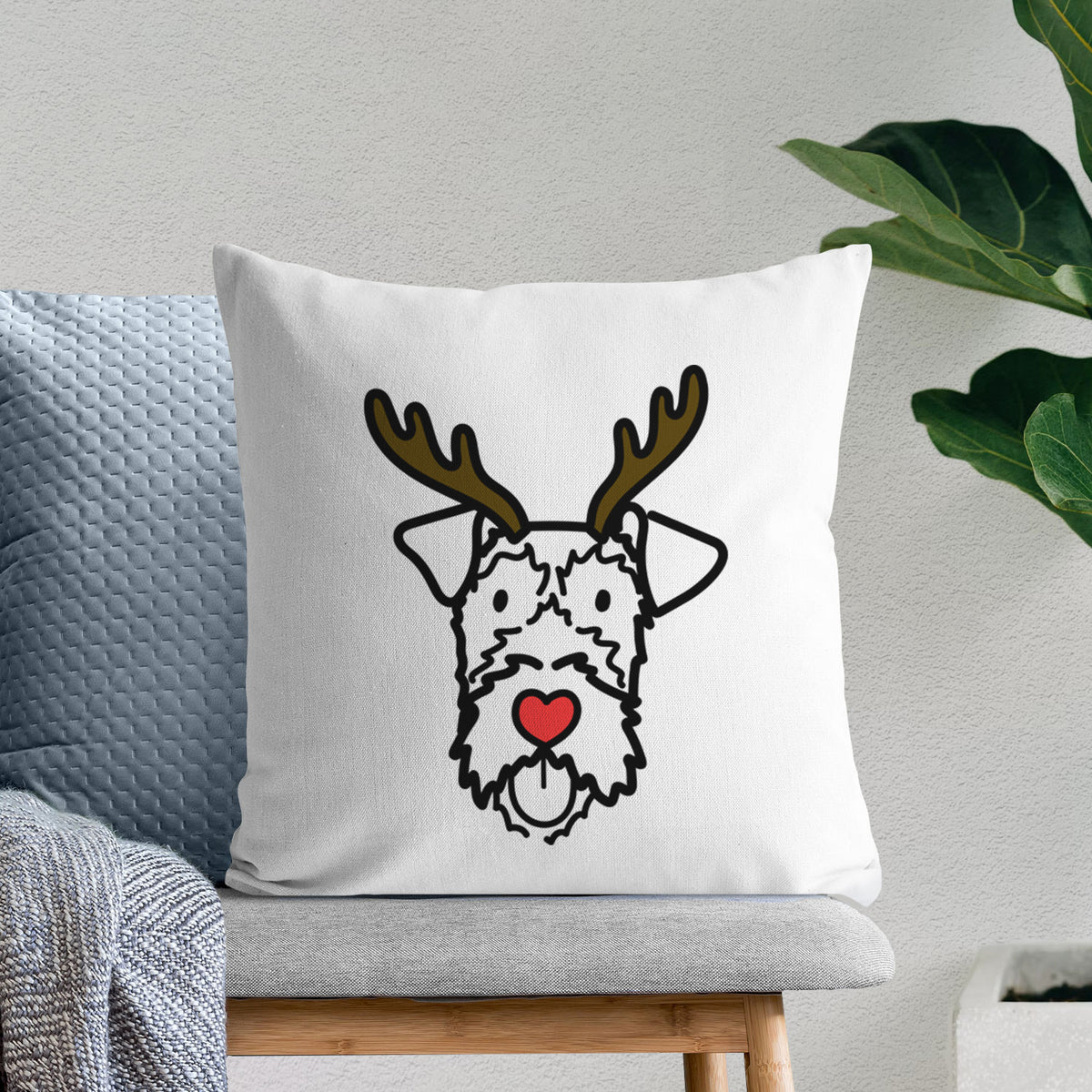 Love Always Irish Terrier - Throw Pillow Cover