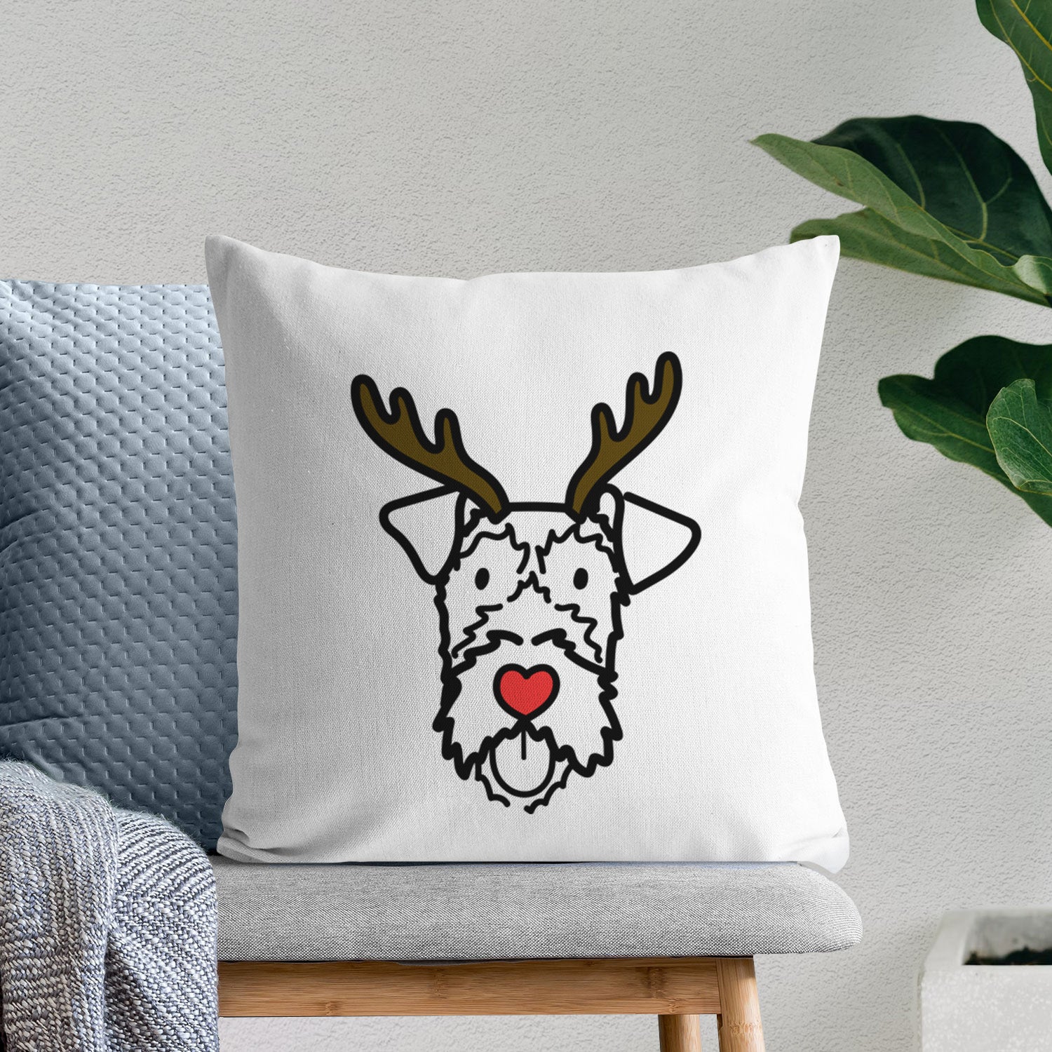 Love Always Irish Terrier - Throw Pillow Cover