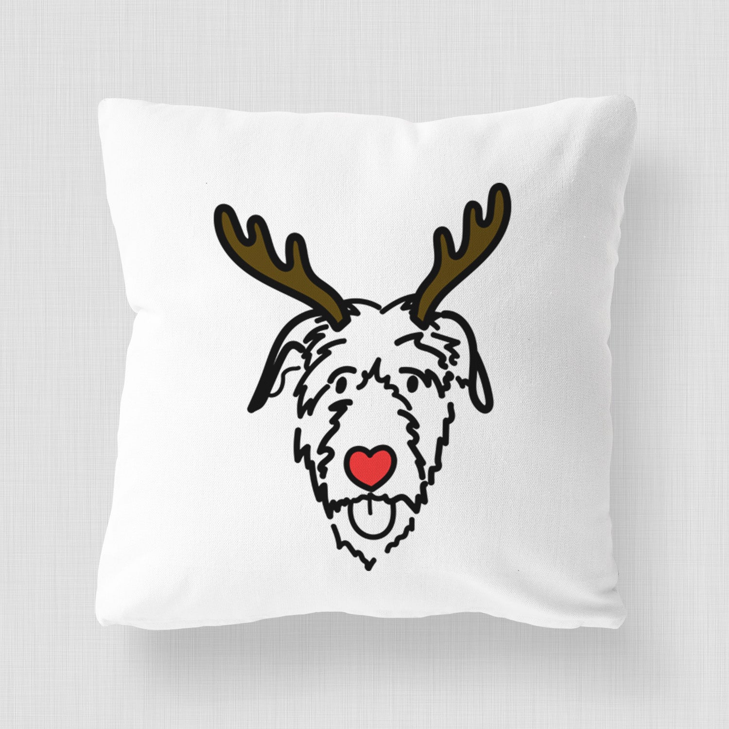 Love Always Irish Wolfhound - Throw Pillow Cover