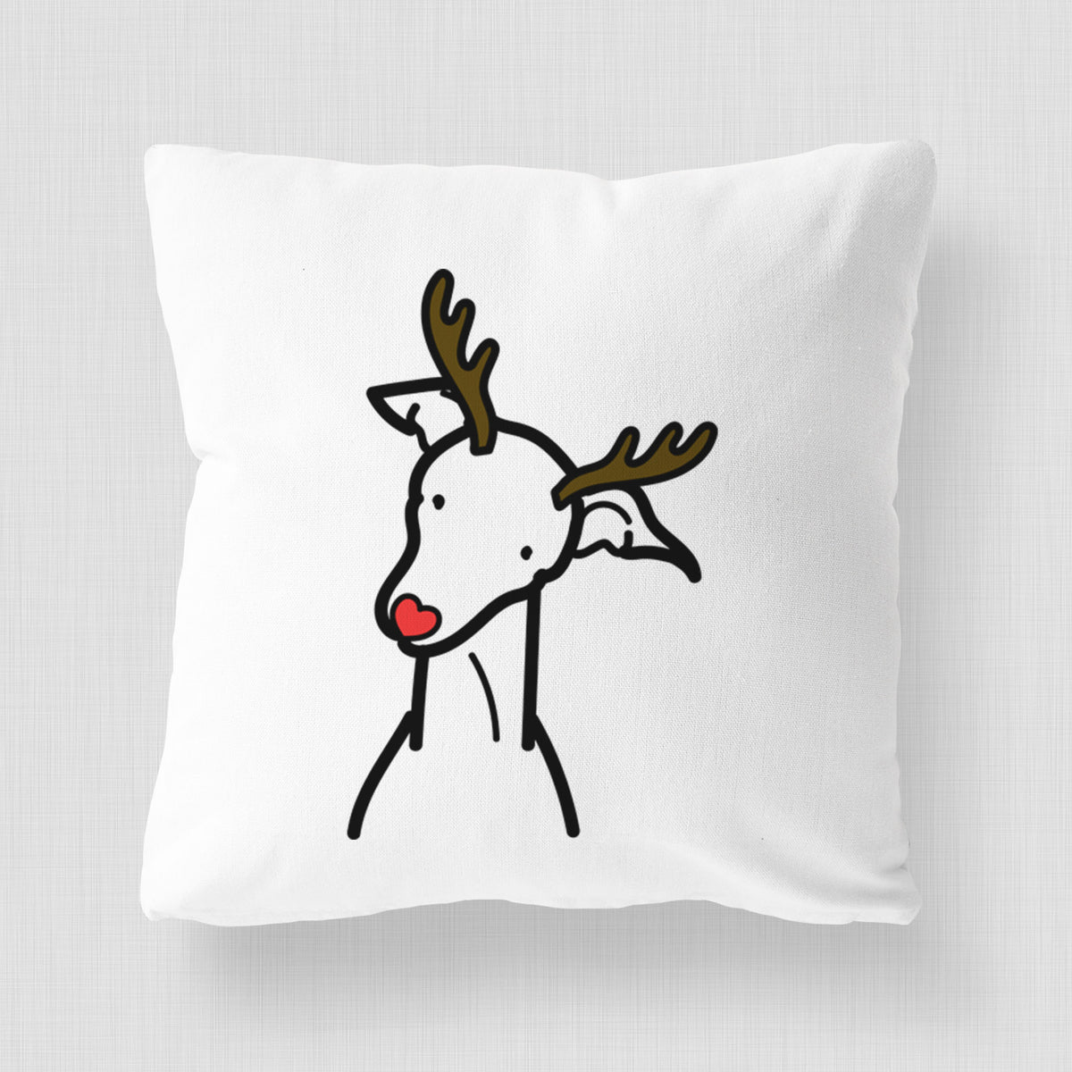 Love Always Italian Greyhound - Throw Pillow Cover