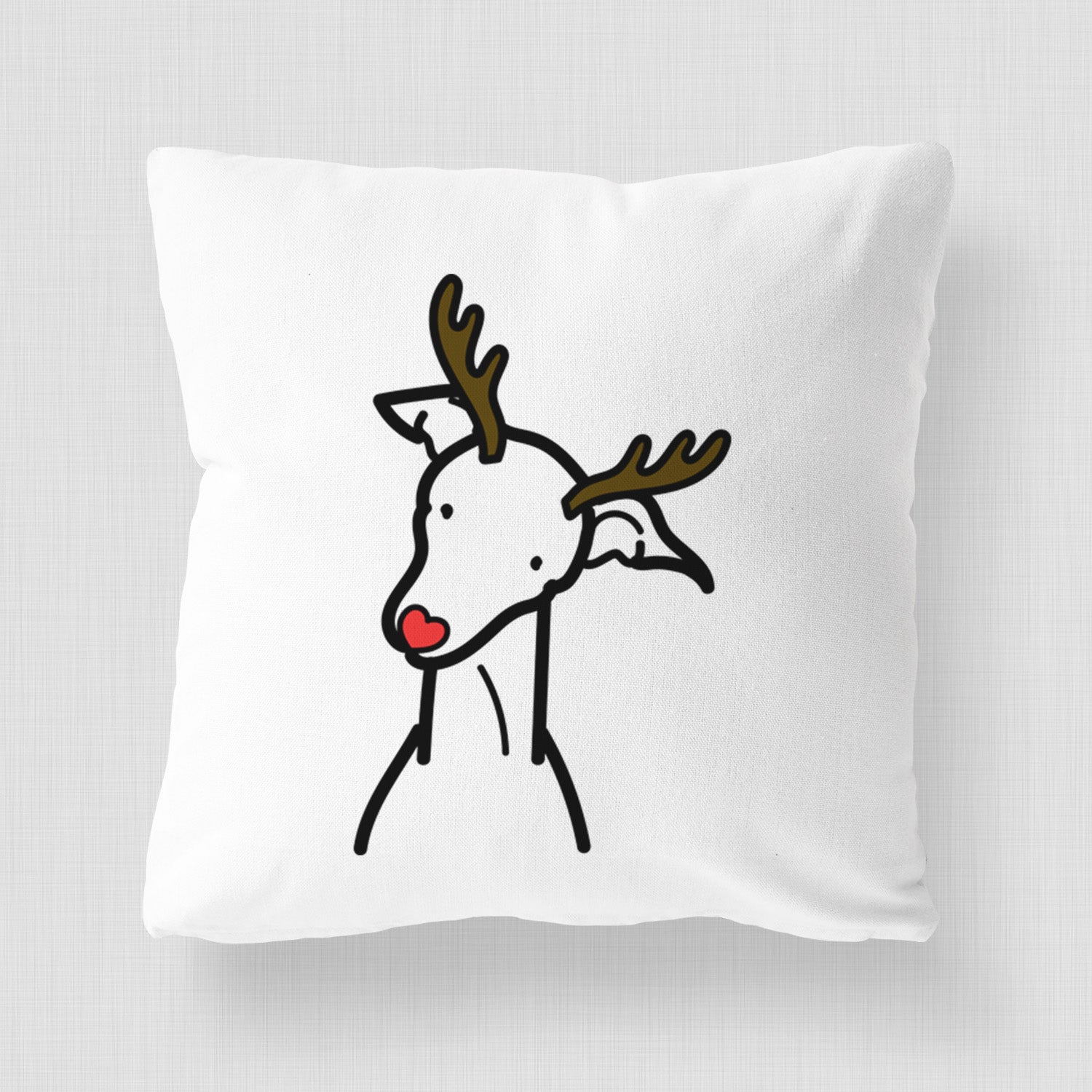 Love Always Italian Greyhound - Throw Pillow Cover