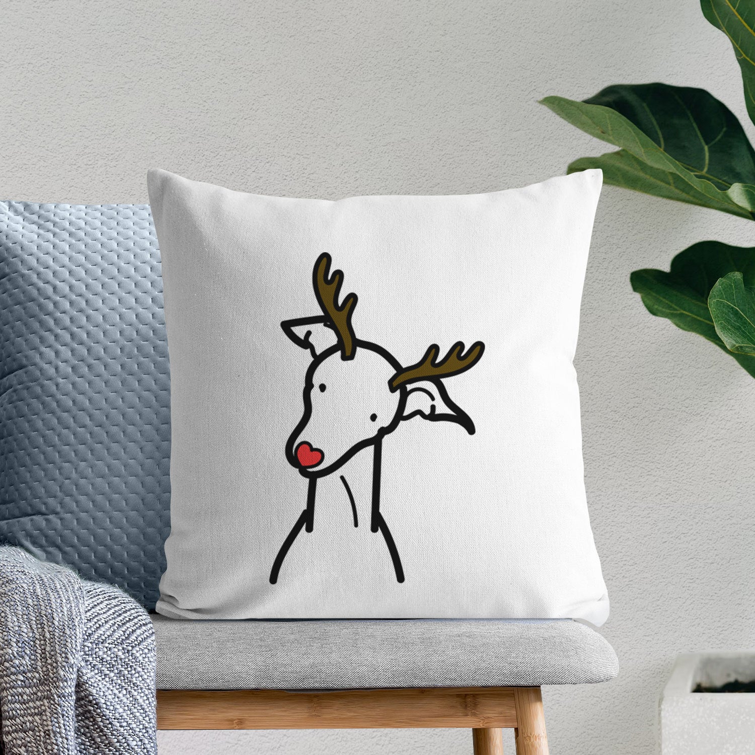 Love Always Italian Greyhound - Throw Pillow Cover